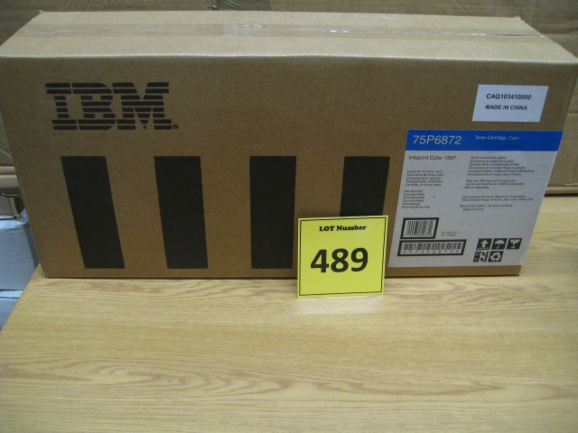 IBM GENUINE ORIGINAL CYAN TONER CARTRIDGE ( 75P6872) FOR INFOPRINT COLOUR 1567.