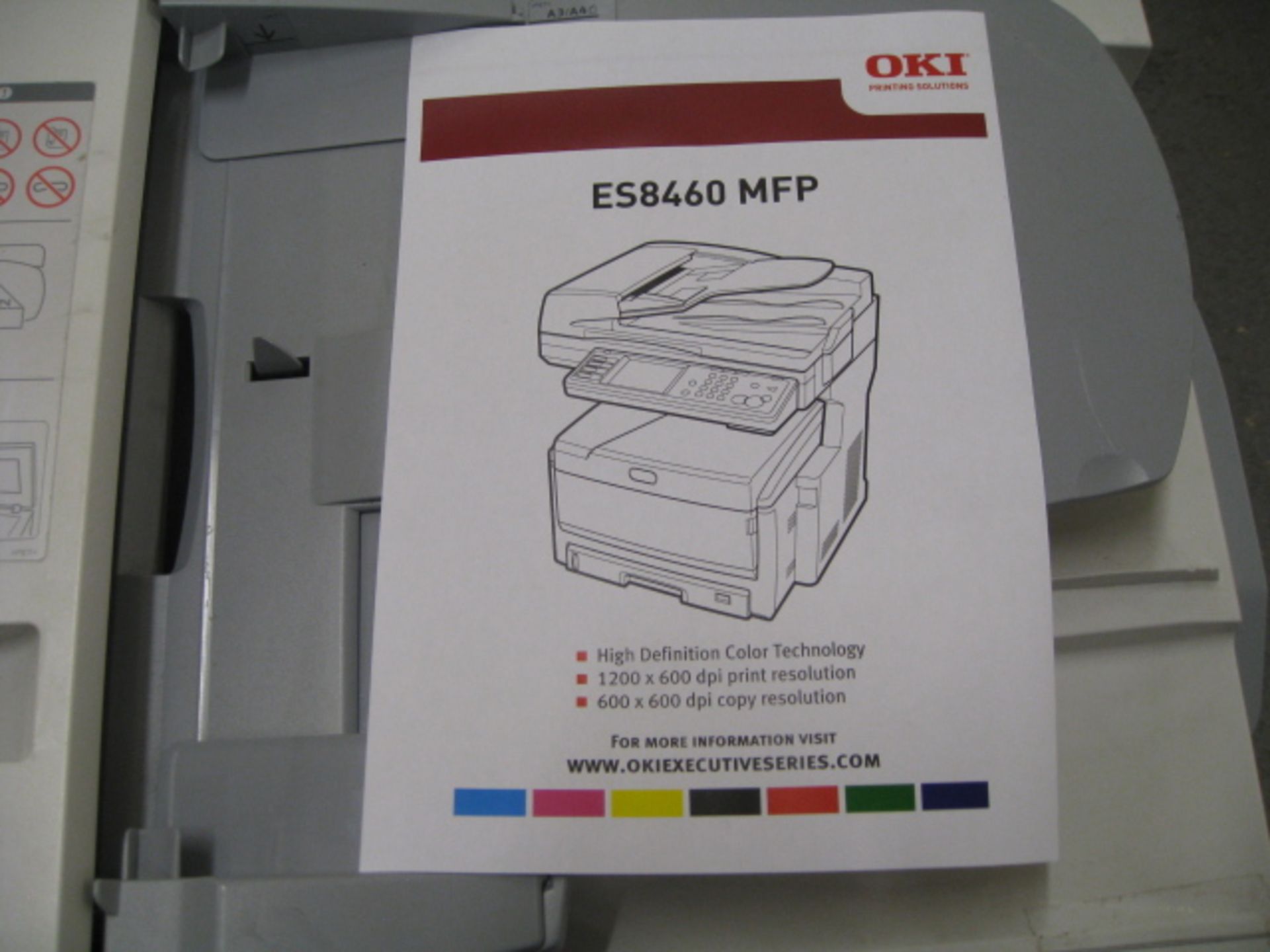 OKI ES8460 MFP COLOUR LASER PRINTER WITH STUNNING TEST COPY - Image 3 of 3