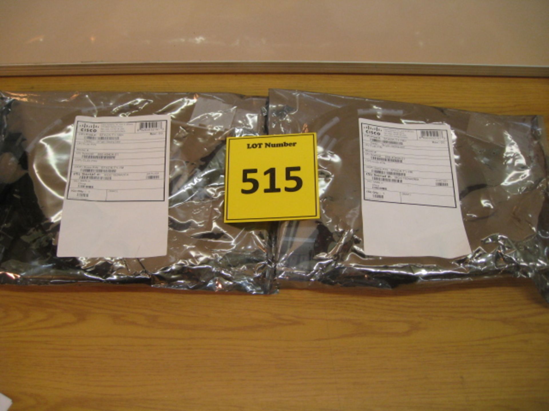CISCO. 2 X NEW IN SEALED BAGS 1M TYPE 1 STACKING CABLES. STACK-T1-1M=