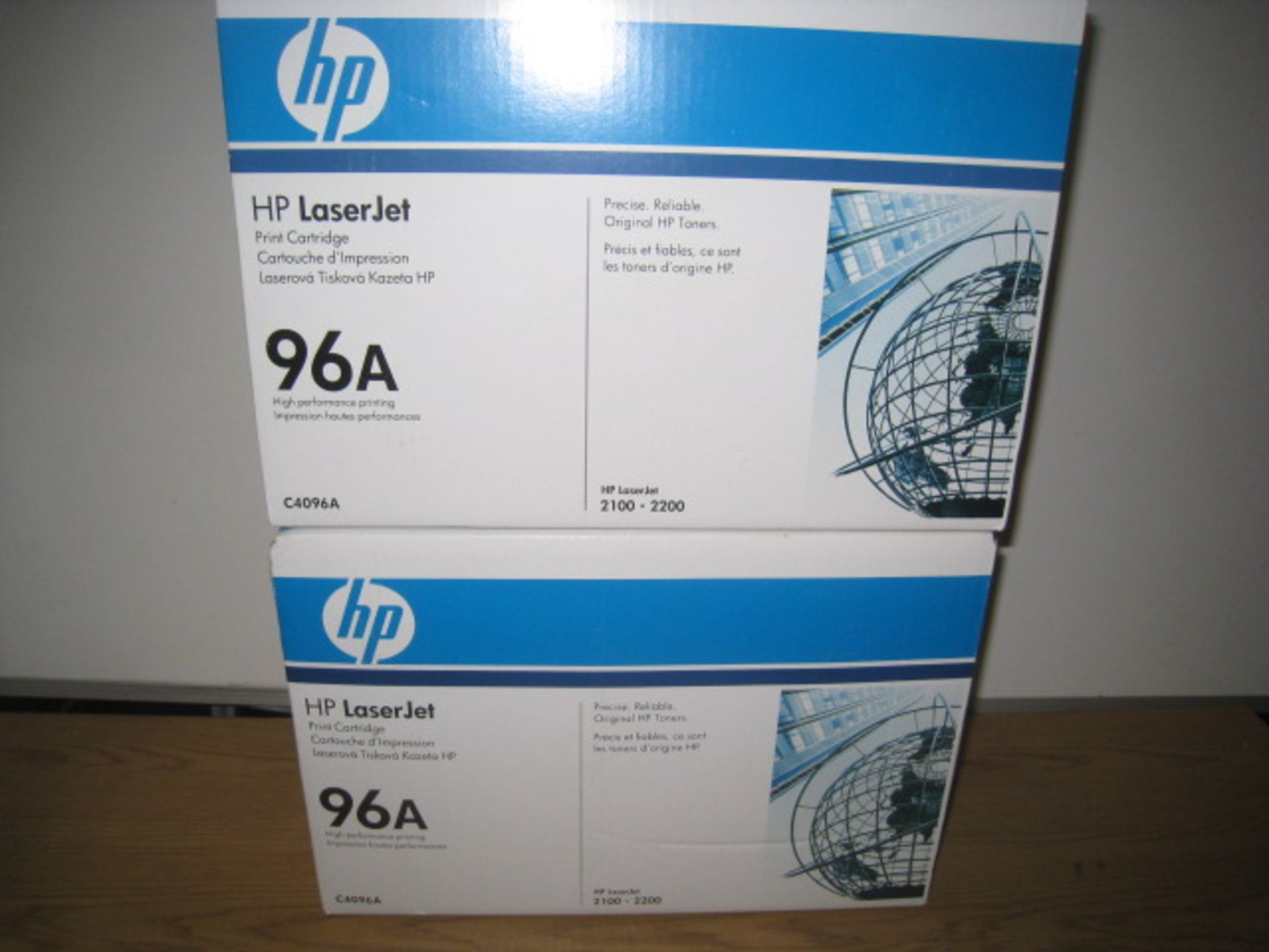 HP 2 X GENUINE ORIGINAL 96A BLACK TONER CARTRIDGE (C4096A) FOR HP LASERJET 2100/2200