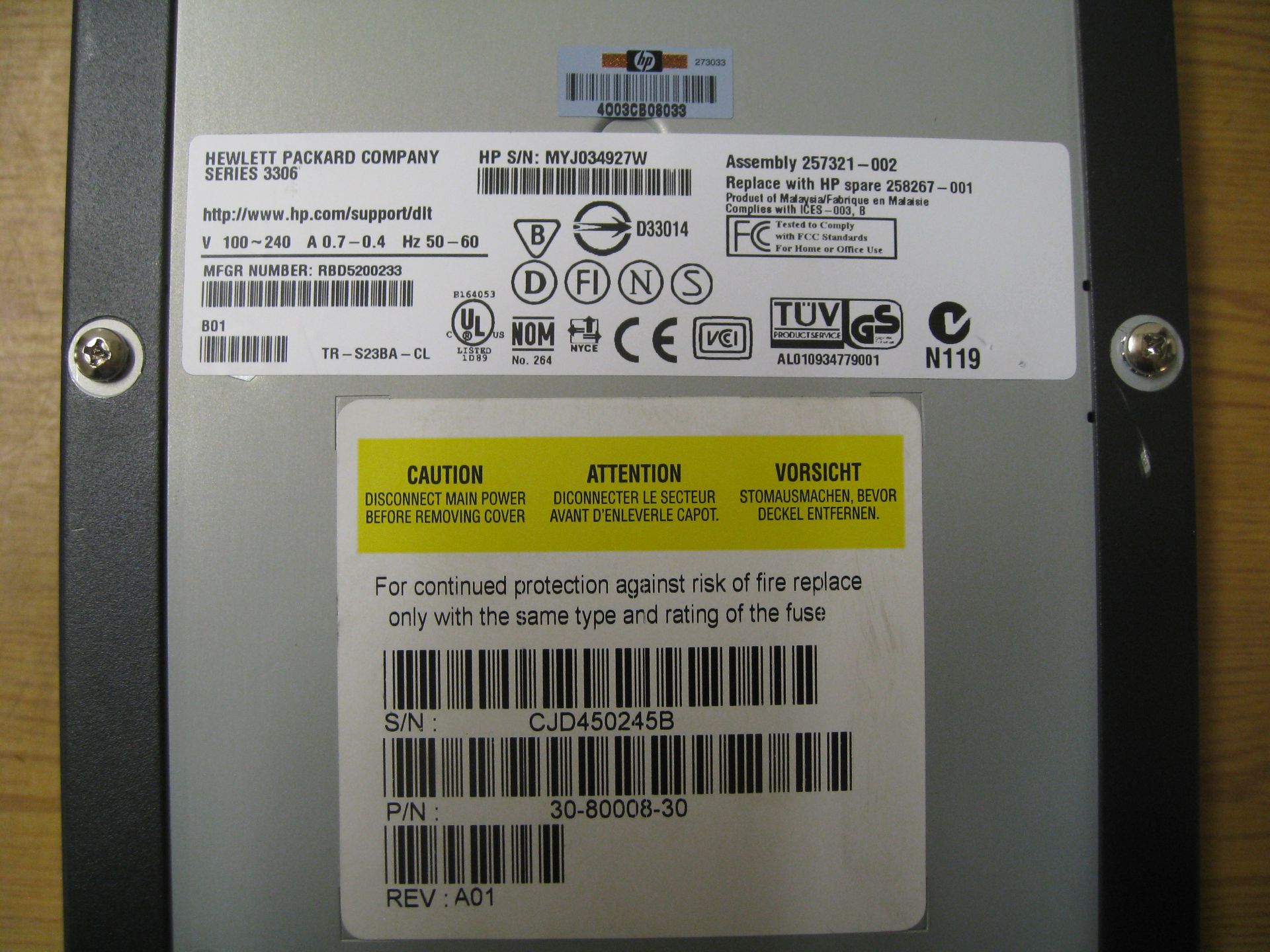 HP 160/320 GB SDLT TAPE DRIVE - Image 2 of 2