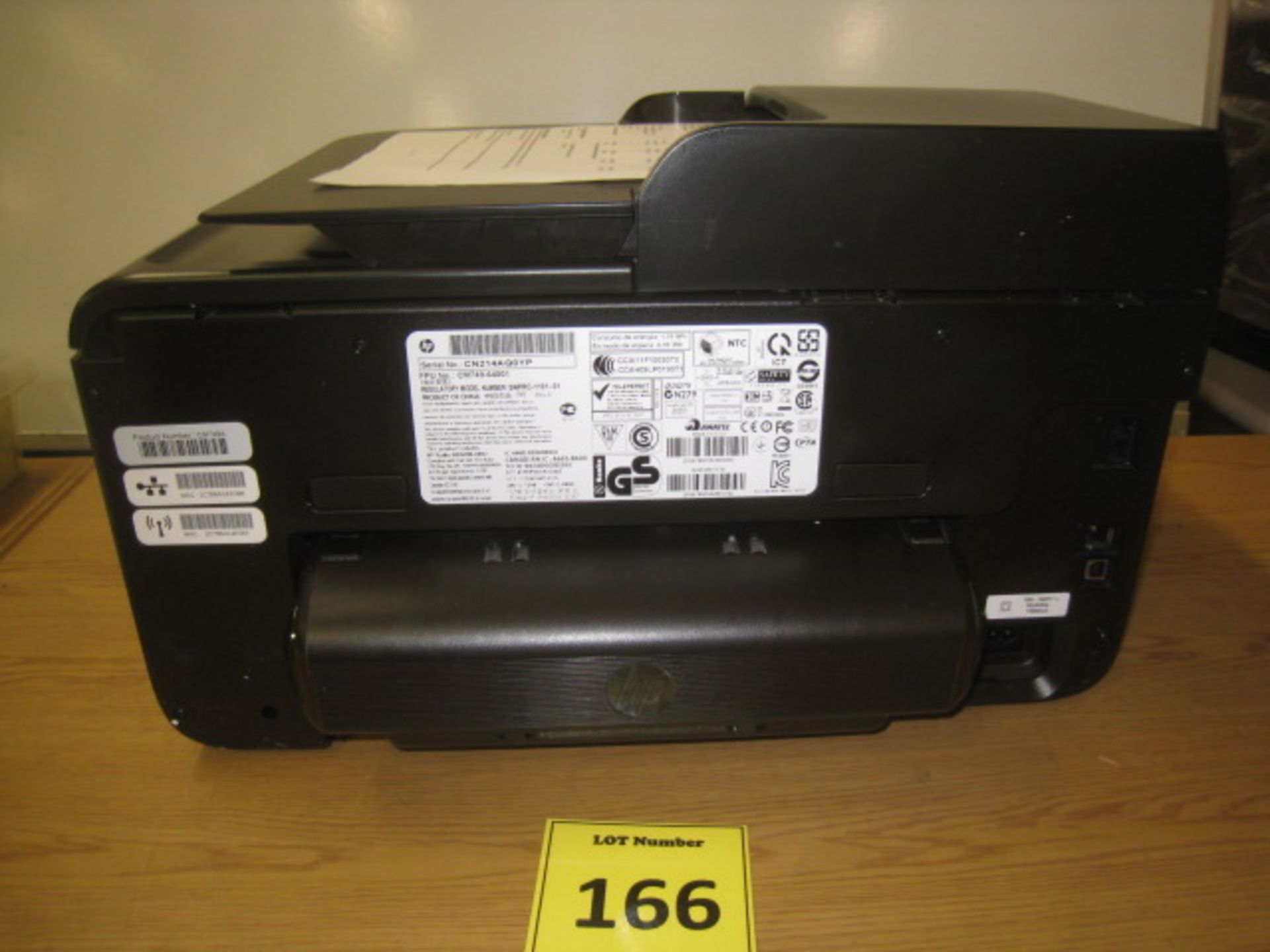 HP OFFICEJET PRO 8600 COLOUR INKJET PRINTER, SCANNER, COPIER, FAX, WIRELESS. WITH BUILT IN - Image 2 of 3