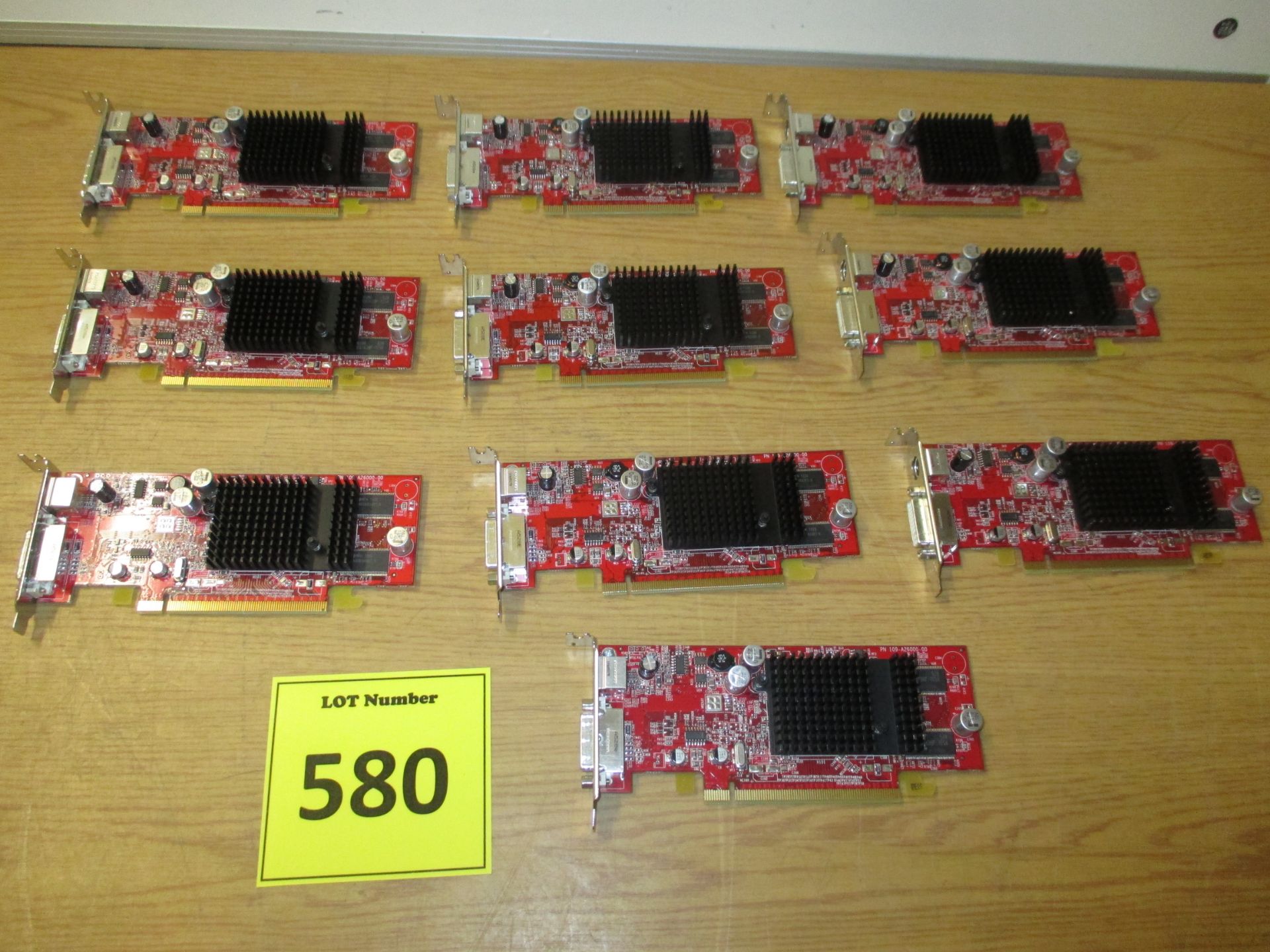 10 X HALF HEIGHT PCI-E 64MB GRAPHICS CARDS