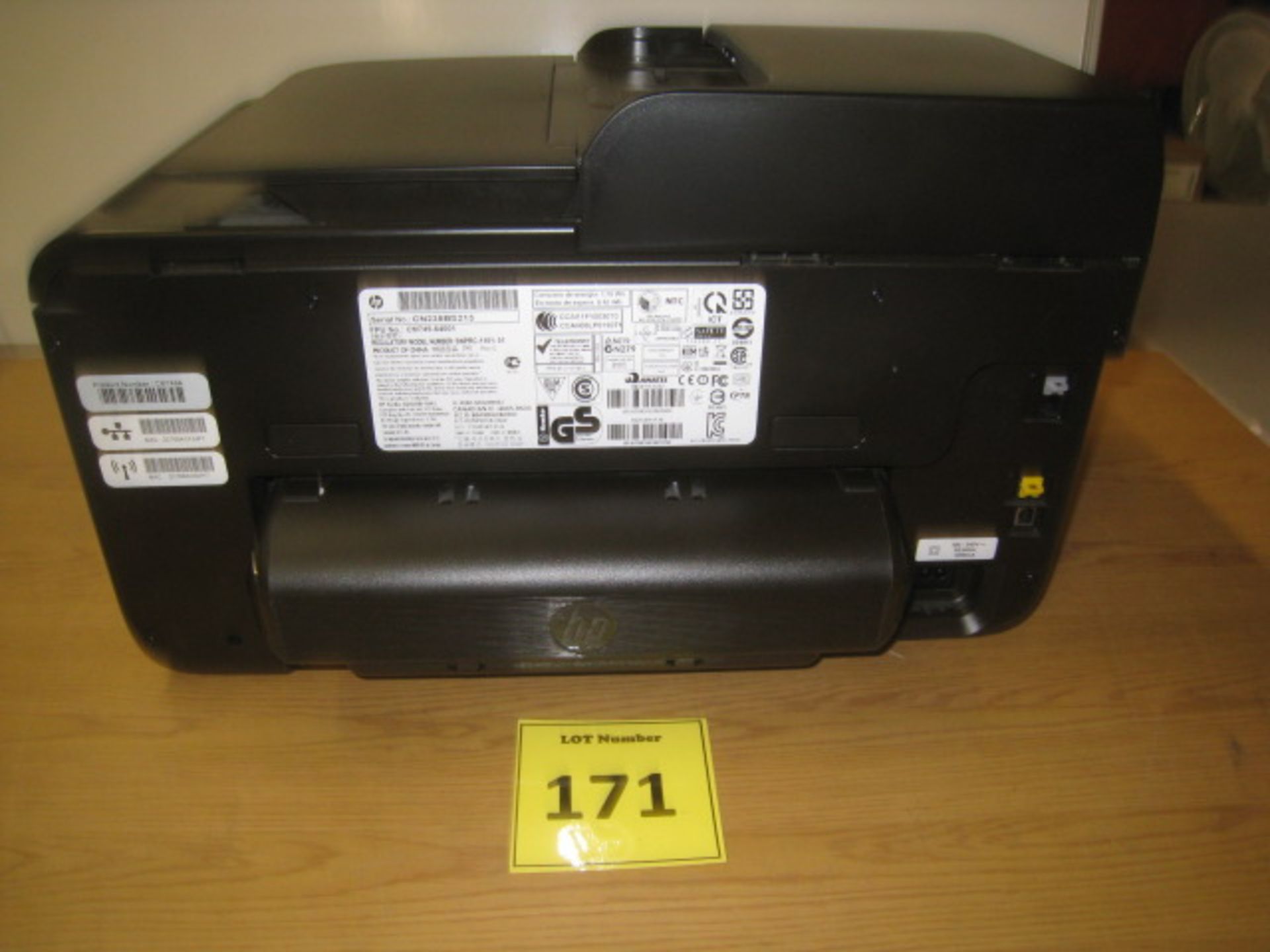 HP OFFICEJET PRO 8600 COLOUR INKJET PRINTER, SCANNER, COPIER, FAX, WIRELESS. WITH BUILT IN - Image 2 of 3