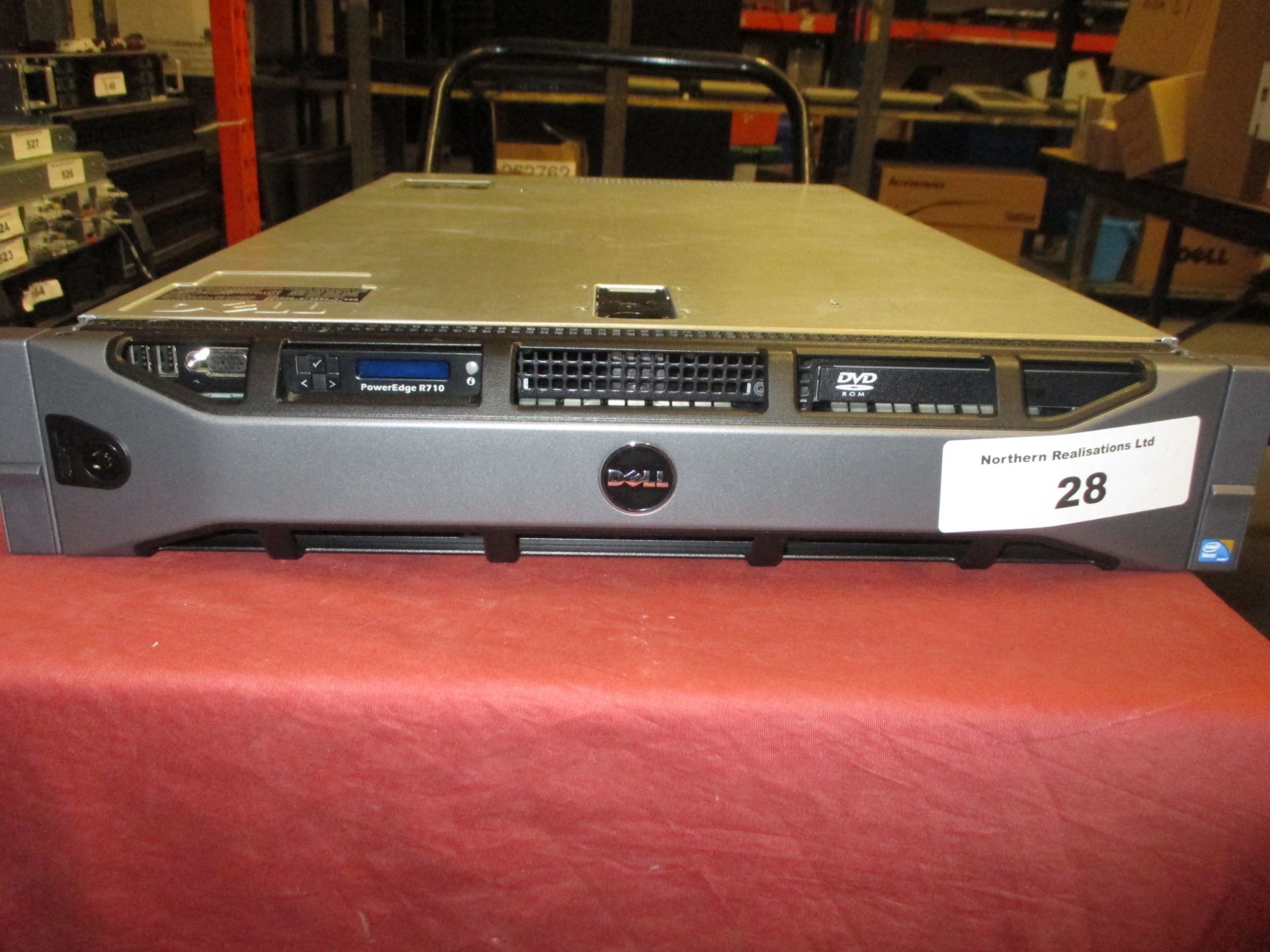 DELL POWEREDGE R710 2U RACKMOUNT FILESERVER, 2 X QUAD CORE 2.93GHZ PROCESSORS (X5570), 16GB RAM, 2 X