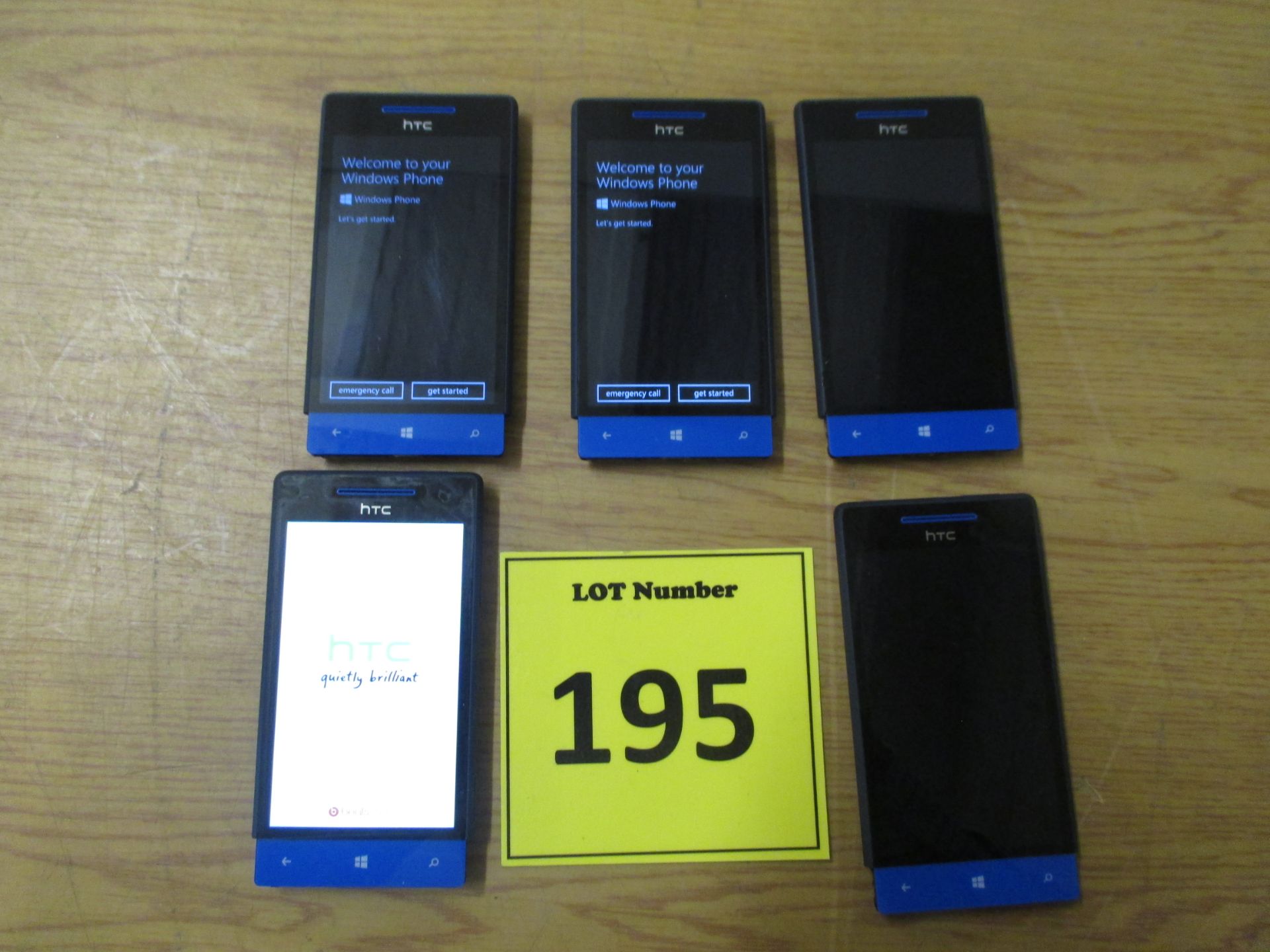 5 X HTC WINDOWS SMARTPHONES MODEL 8S
