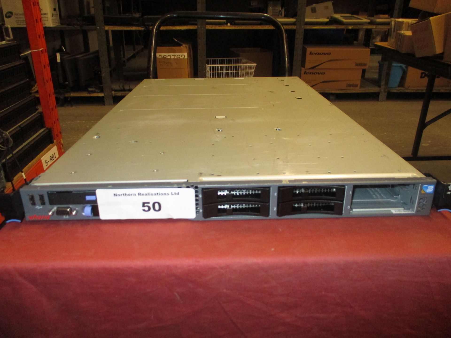 AVAYA 1U RACKMOUNT FILESERVER. QUAD CORE 2.27GHZ PROCESSOR, 4GB RAM, DVDRW. NO HDD'S