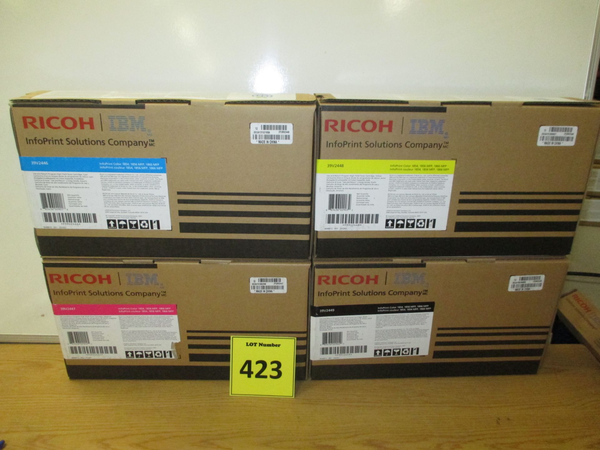 Full set of Ricoh/IBM High Yield Toner Cartridges for Infoprint Colour 1854, 1856MFP, 1866MFP. Black