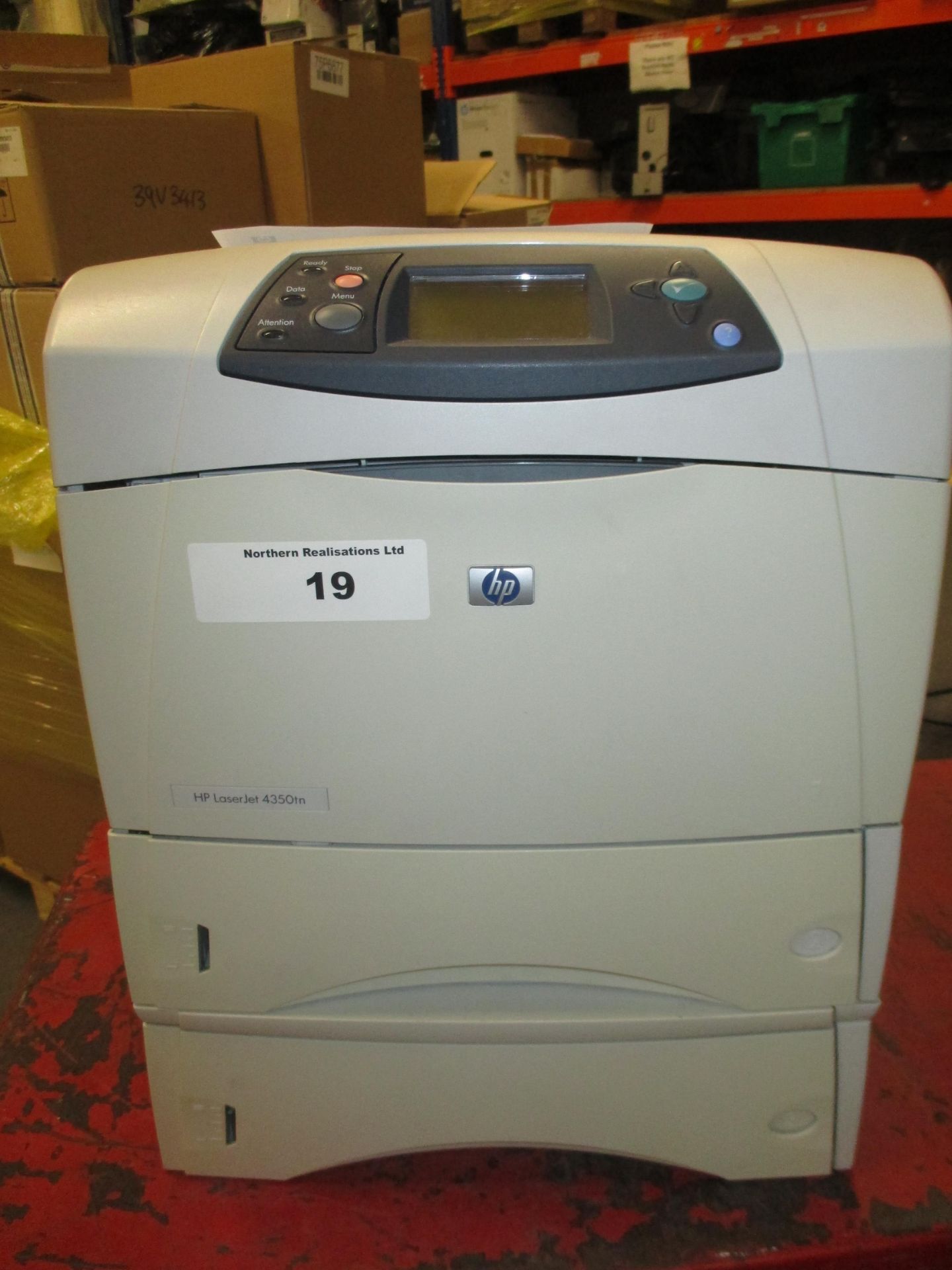 HP LASERJET 4350TN NETWORK LASER PRINTER WITH EXTRA PAPER TRAY, USB AND DUPLEXOR. WITH TEST PRINT.