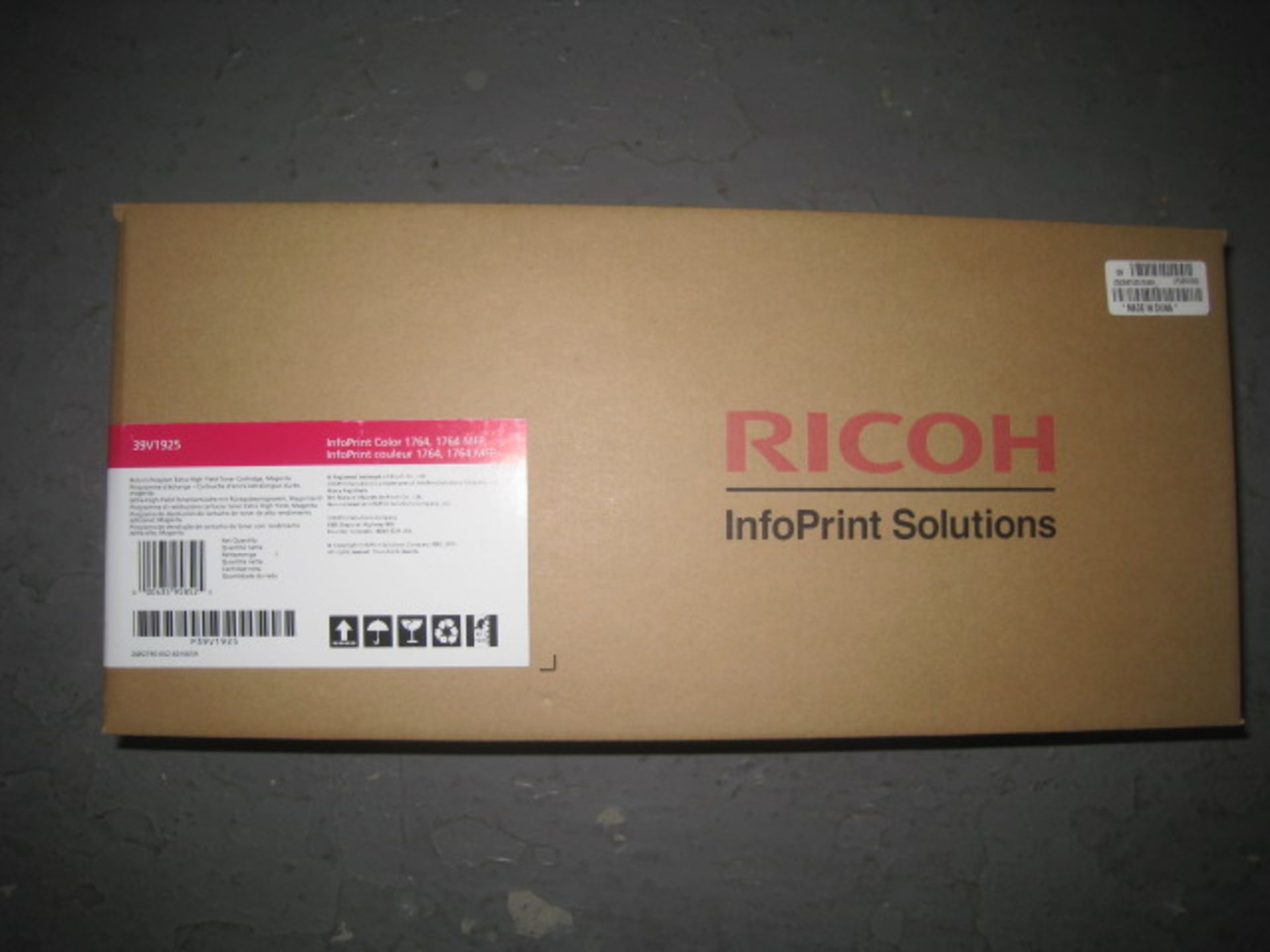 RICOH INFOPRINT EXTRA HIGH YIELD MAGENTA TONER CARTRIDGE 39V1925. FOR INFOPRINT COLOUR 1764,