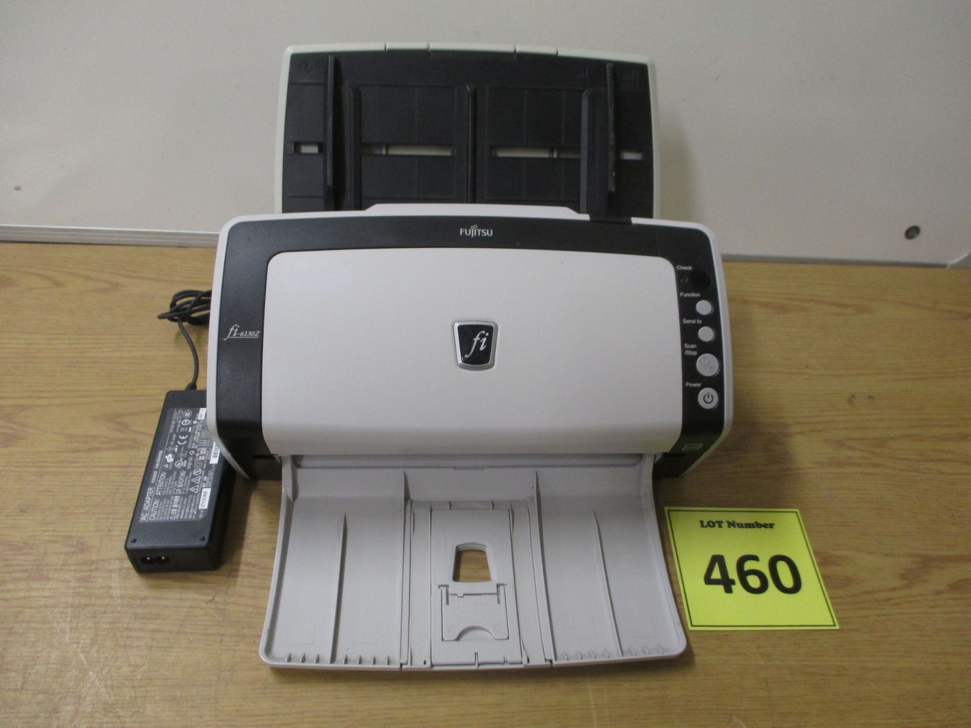 Fujitsu fi-6130Z Document Scanner w/ Power Adapter & Trays