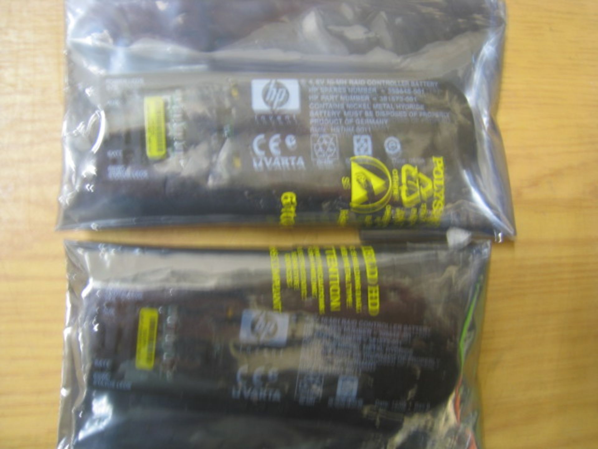 HP. 2 X 4.8V NI-MH RAID CONTROLLER BATTERY'S. HP P/N 381573-001 STILL SEALED IN ANTISTATIC BAGS - Image 2 of 2