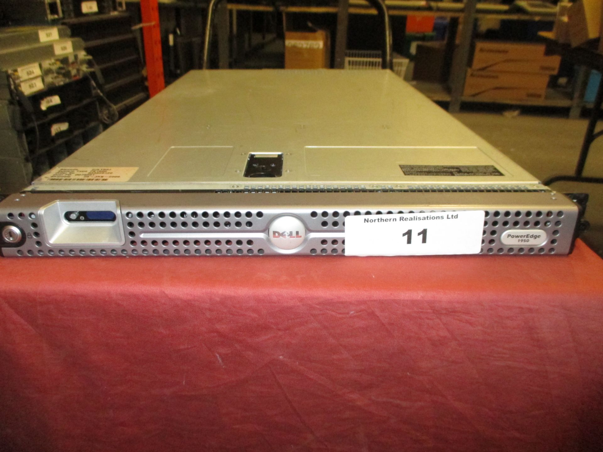 DELL POWEREDGE 2950 1U RACKMOUNT FILESERVER, 2 X QUAD CORE 3.0GHZ PROCESSORS (X5450), 16GB RAM, 2