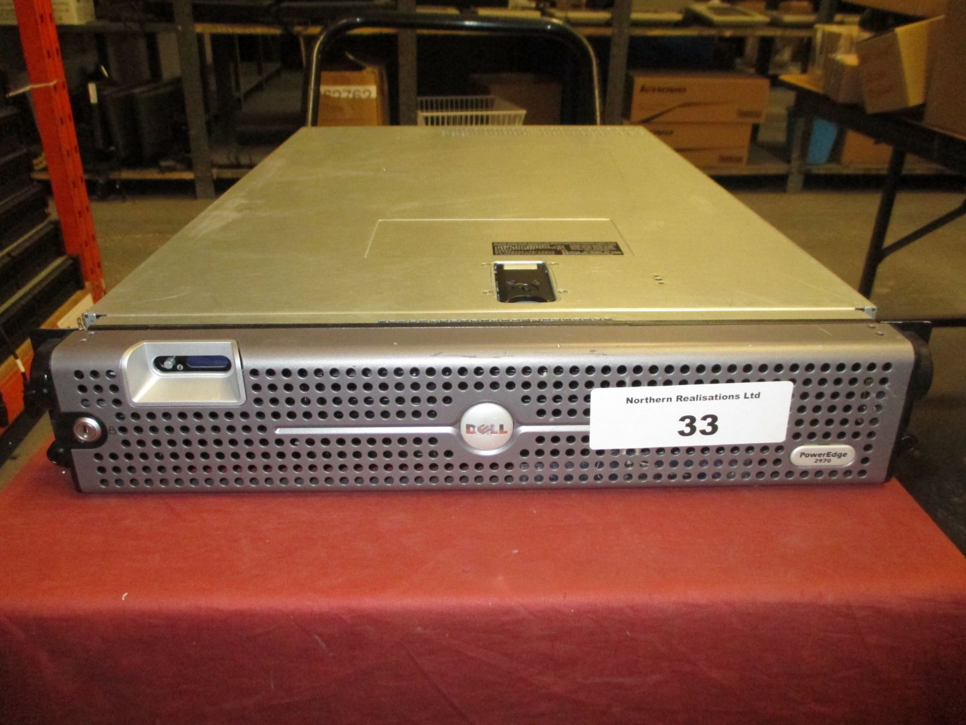 DELL POWEREDGE 2970 2U RACKMOUNT FILESERVER, QUAD CORE 2.4GHZ PROCESSOR , 4GB RAM, 2 X 73GB 2.5" SAS