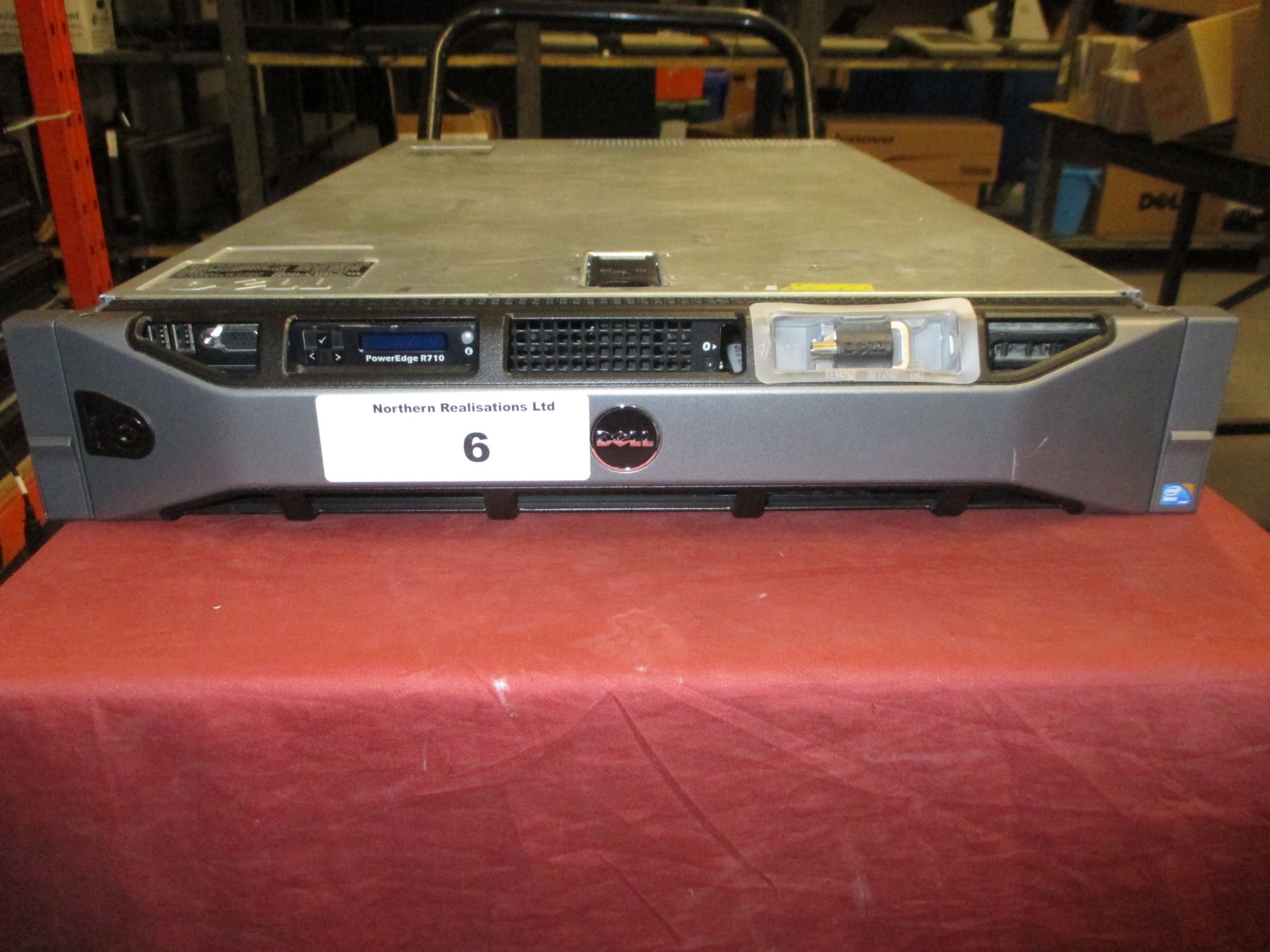 DELL POWEREDGE R710 2U RACKMOUNT FILESERVER, 2 X SIX CORE 2.66GHZ PROCESSORS (X5650), 12GB RAM, 2