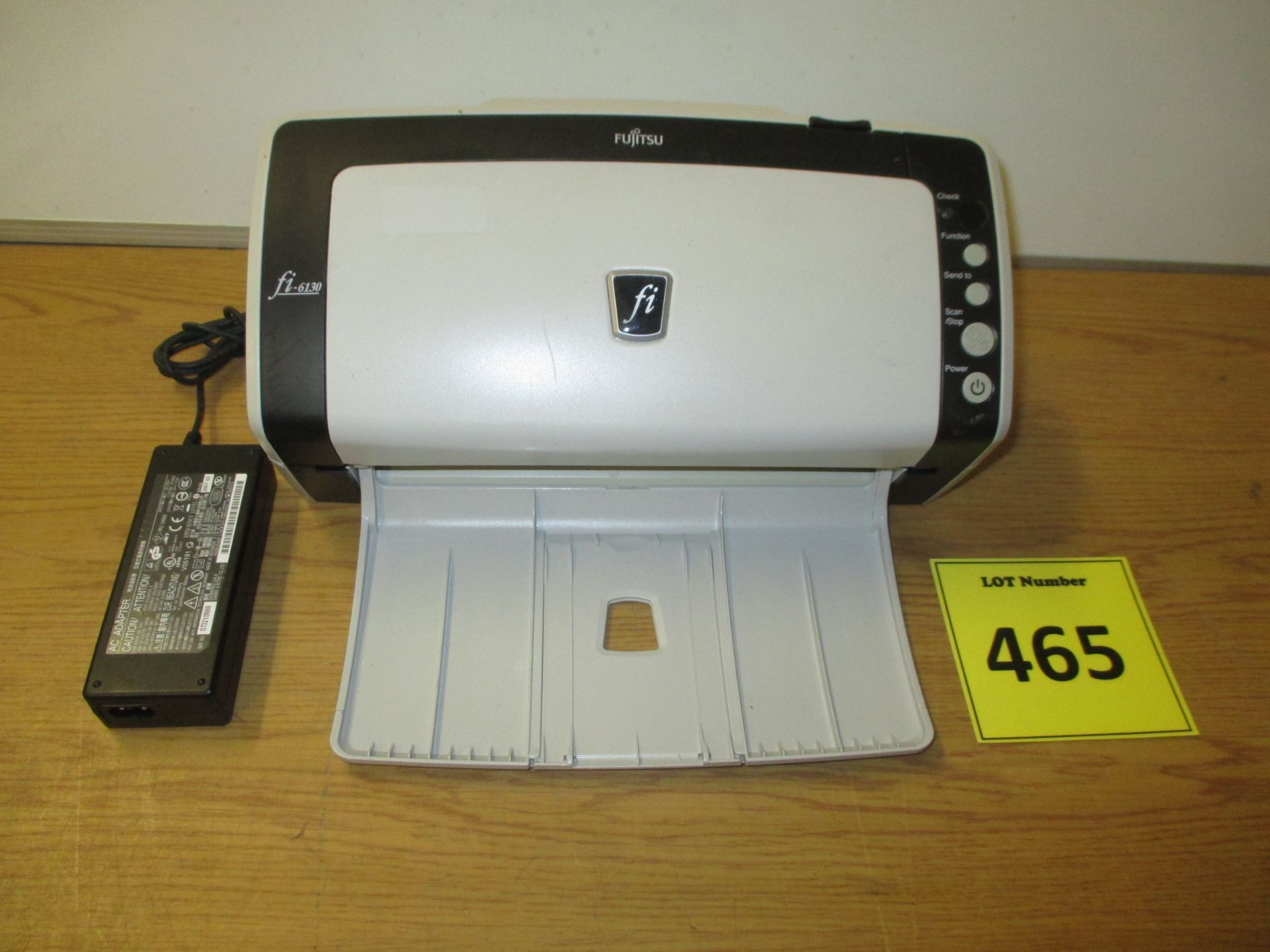 Fujitsu fi-6130 Document Scanner w/ Power Adapter & Front Tray