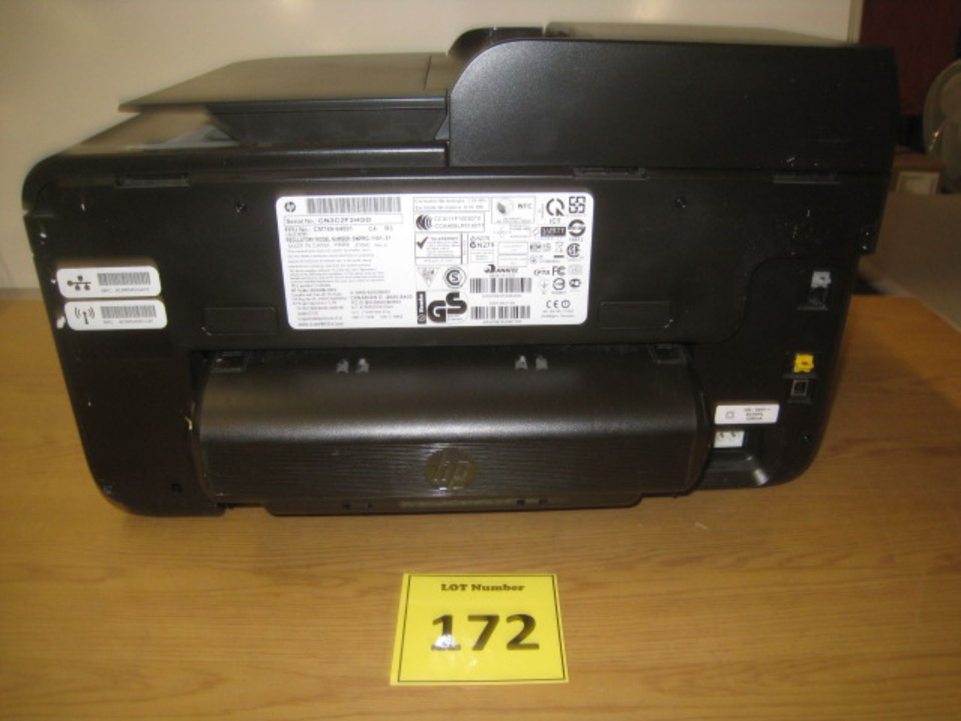 HP OFFICEJET PRO 8600 COLOUR INKJET PRINTER, SCANNER, COPIER, FAX, WIRELESS. WITH BUILT IN - Image 2 of 3
