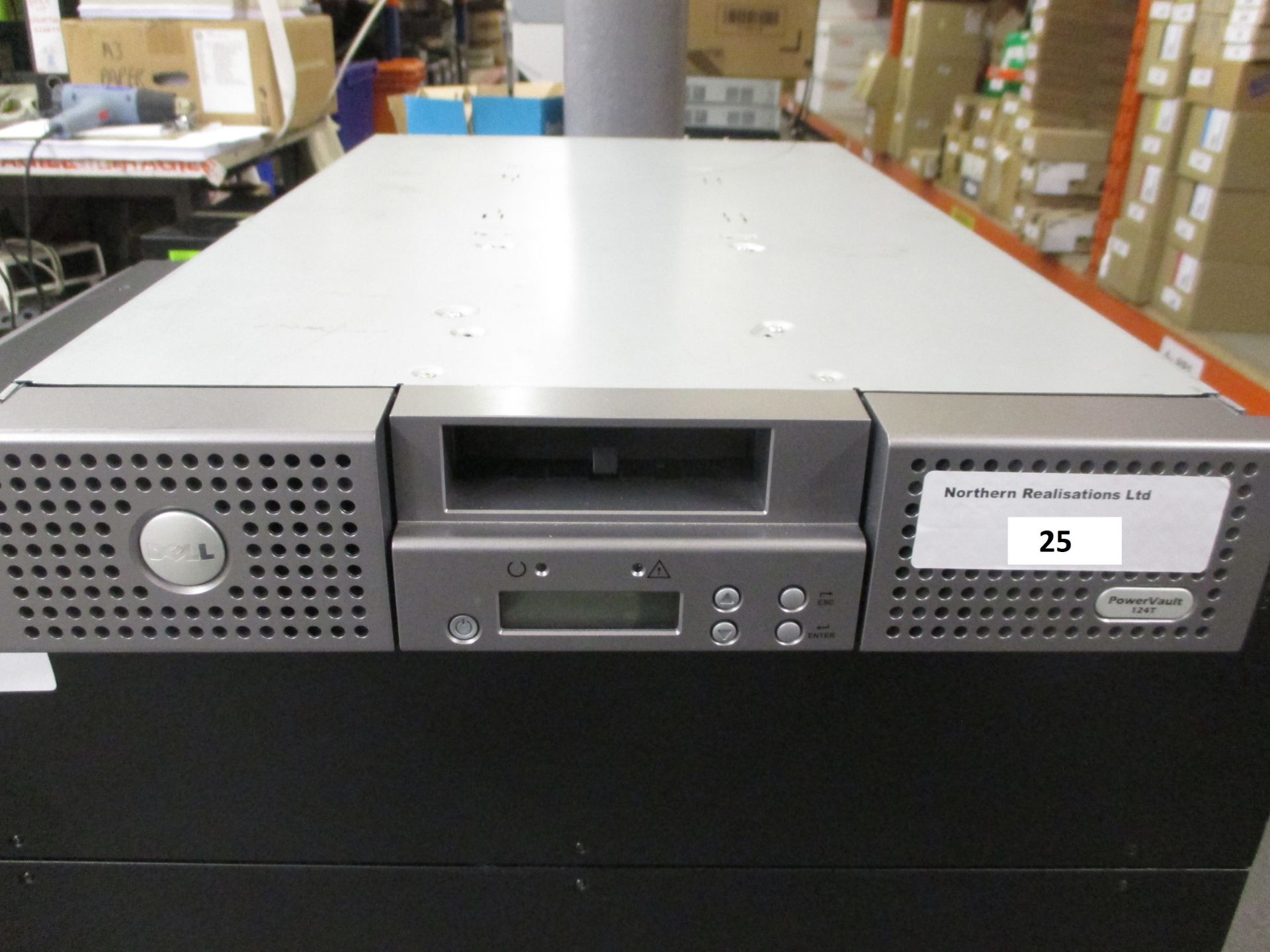 DELL POWERVAULT 124T TAPE LIBRARY WITH IBM LTO ULTRIUM 4 TAPE DRIVE P/N 95P4516