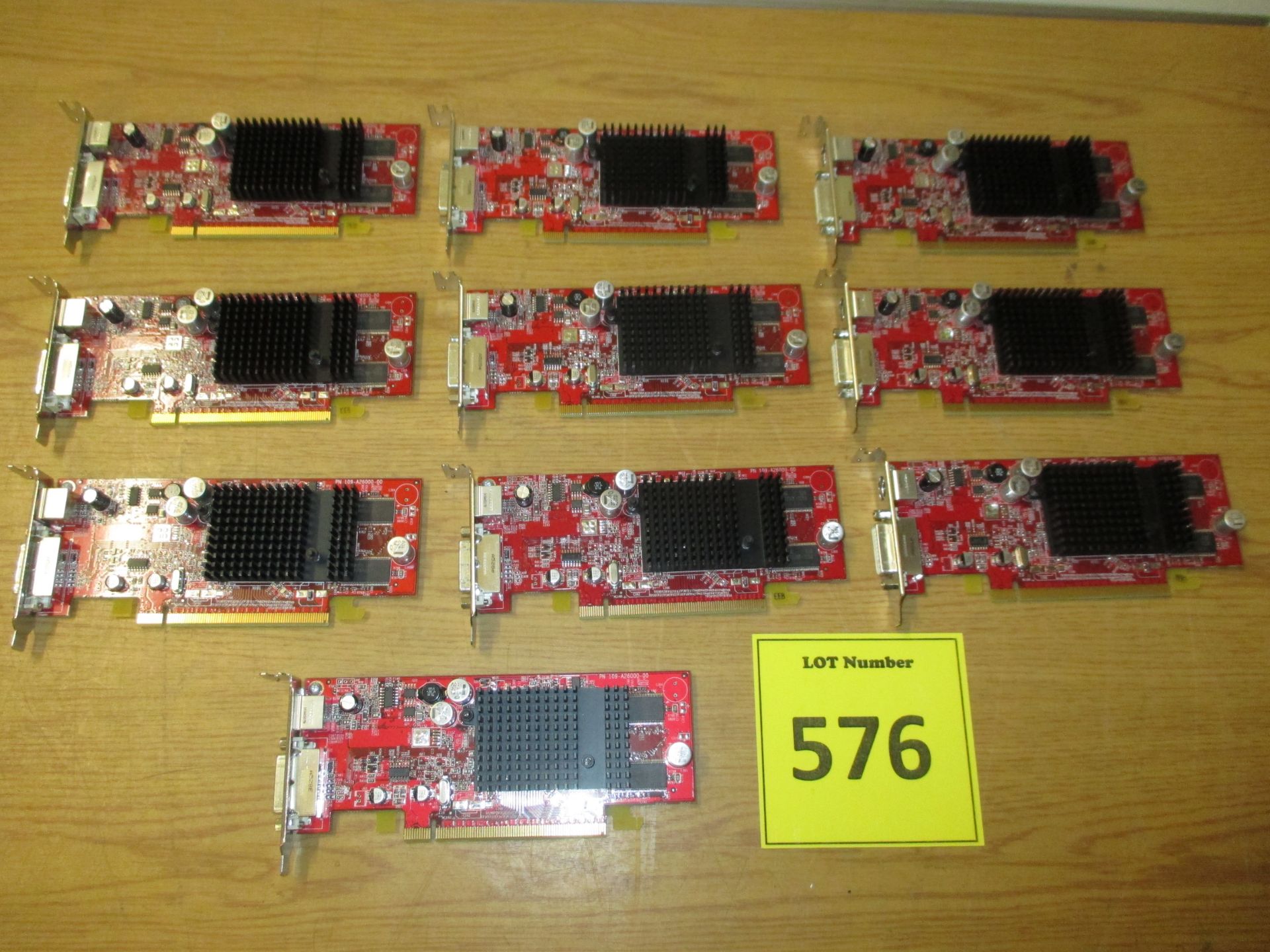 10 X HALF HEIGHT PCI-E 64MB GRAPHICS CARDS