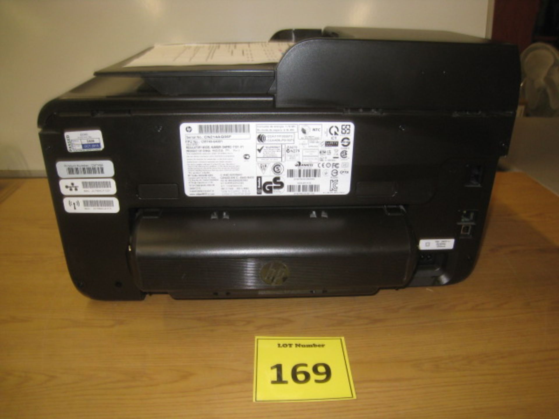 HP OFFICEJET PRO 8600 COLOUR INKJET PRINTER, SCANNER, COPIER, FAX, WIRELESS. WITH BUILT IN - Image 2 of 3