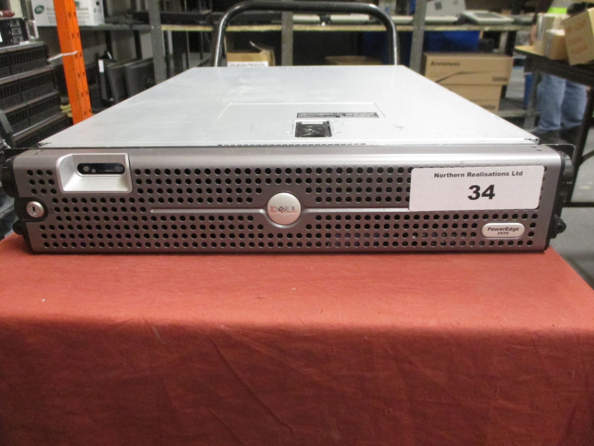 DELL POWEREDGE 2970 2U RACKMOUNT FILESERVER, 2 X QUAD CORE 2.9GHZ PROCESSORS , 8GB RAM, 2 X 146GB