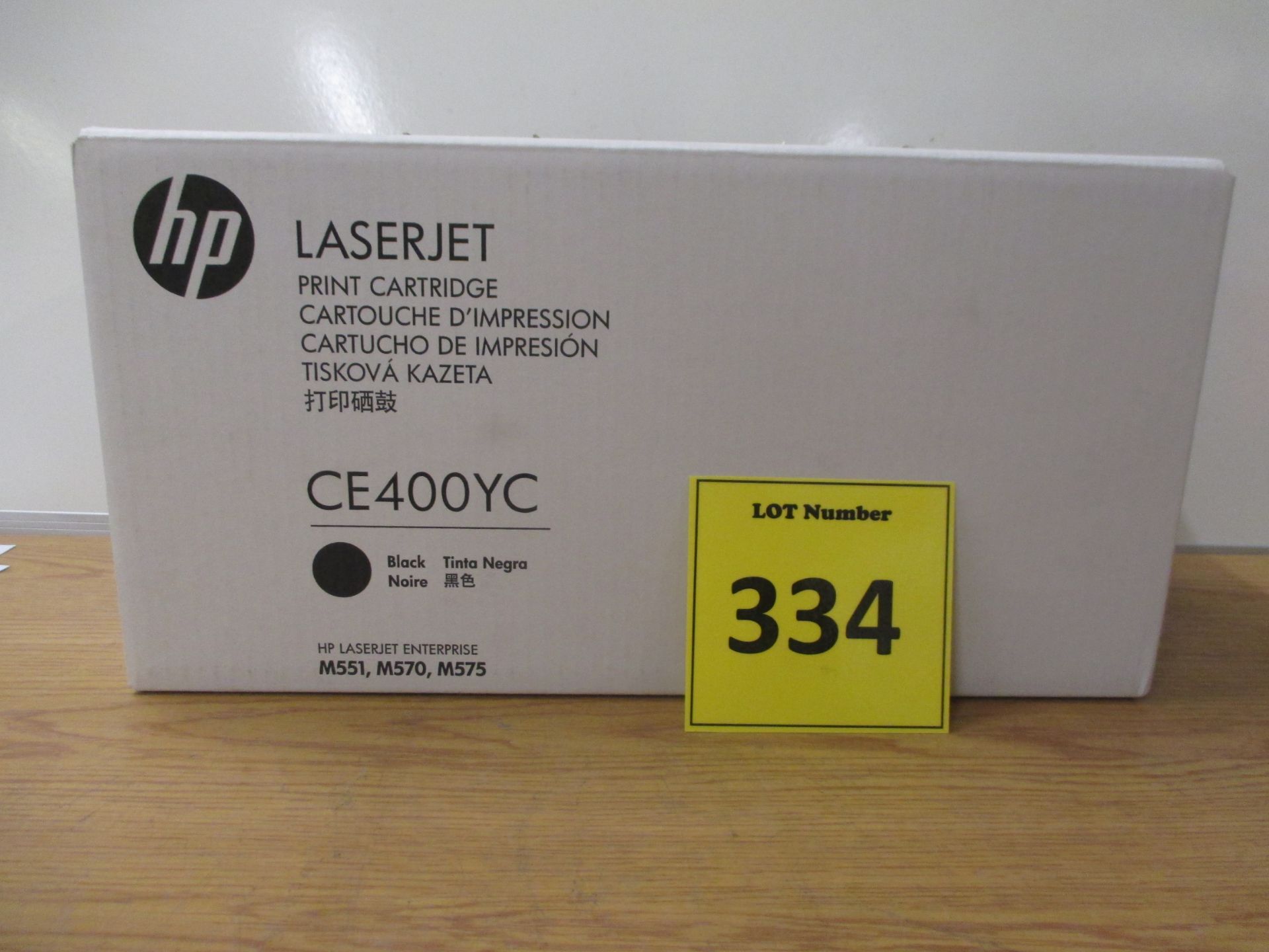 HP GENUINE ORIGINAL BLACK PRINT CARTRIDGE (CE400YC) FOR HP LASERJET ENTERPRISE M551, M570, M575. BOX