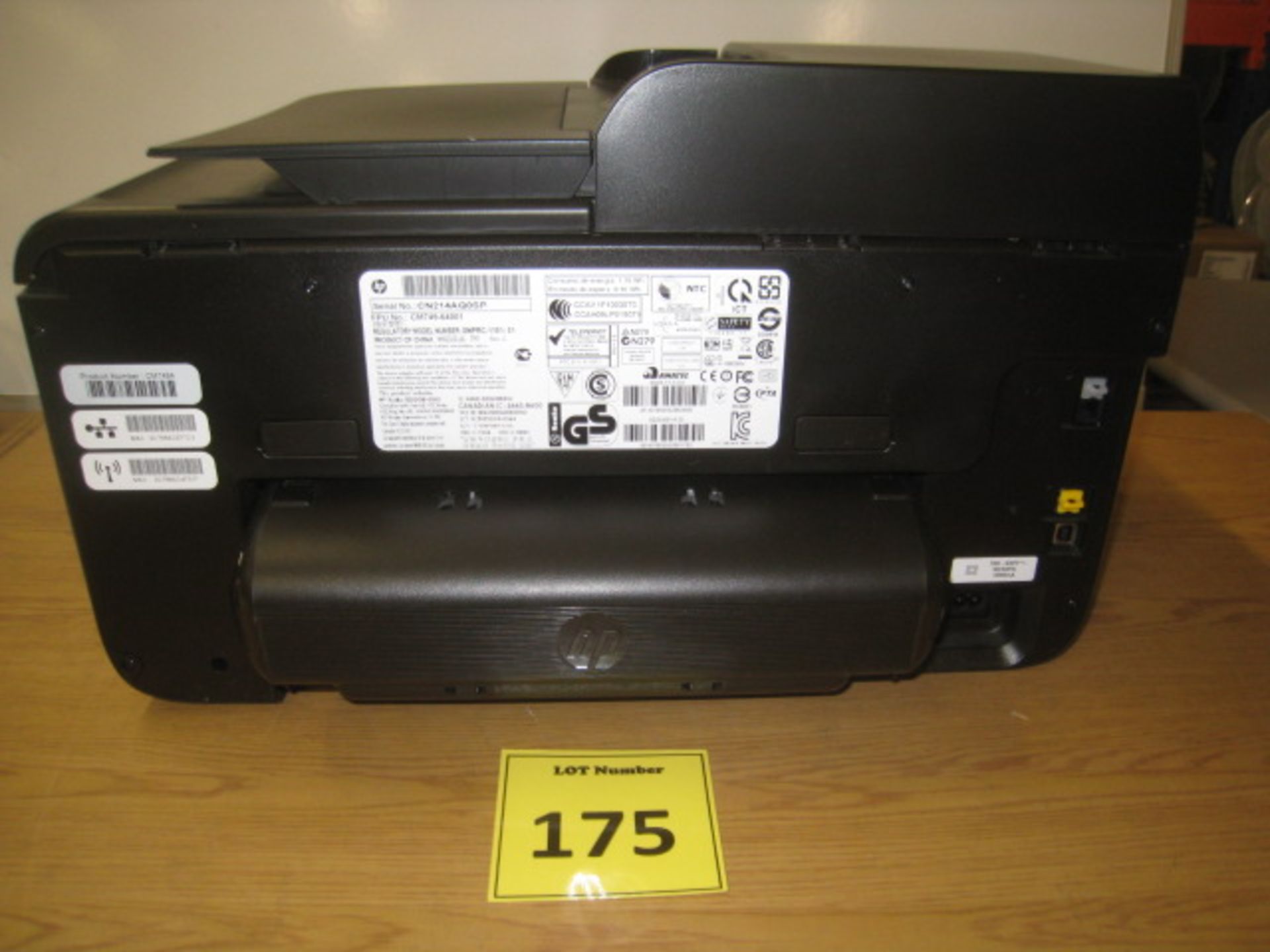 HP OFFICEJET PRO 8600 COLOUR INKJET PRINTER, SCANNER, COPIER, FAX, WIRELESS. WITH BUILT IN - Image 2 of 3