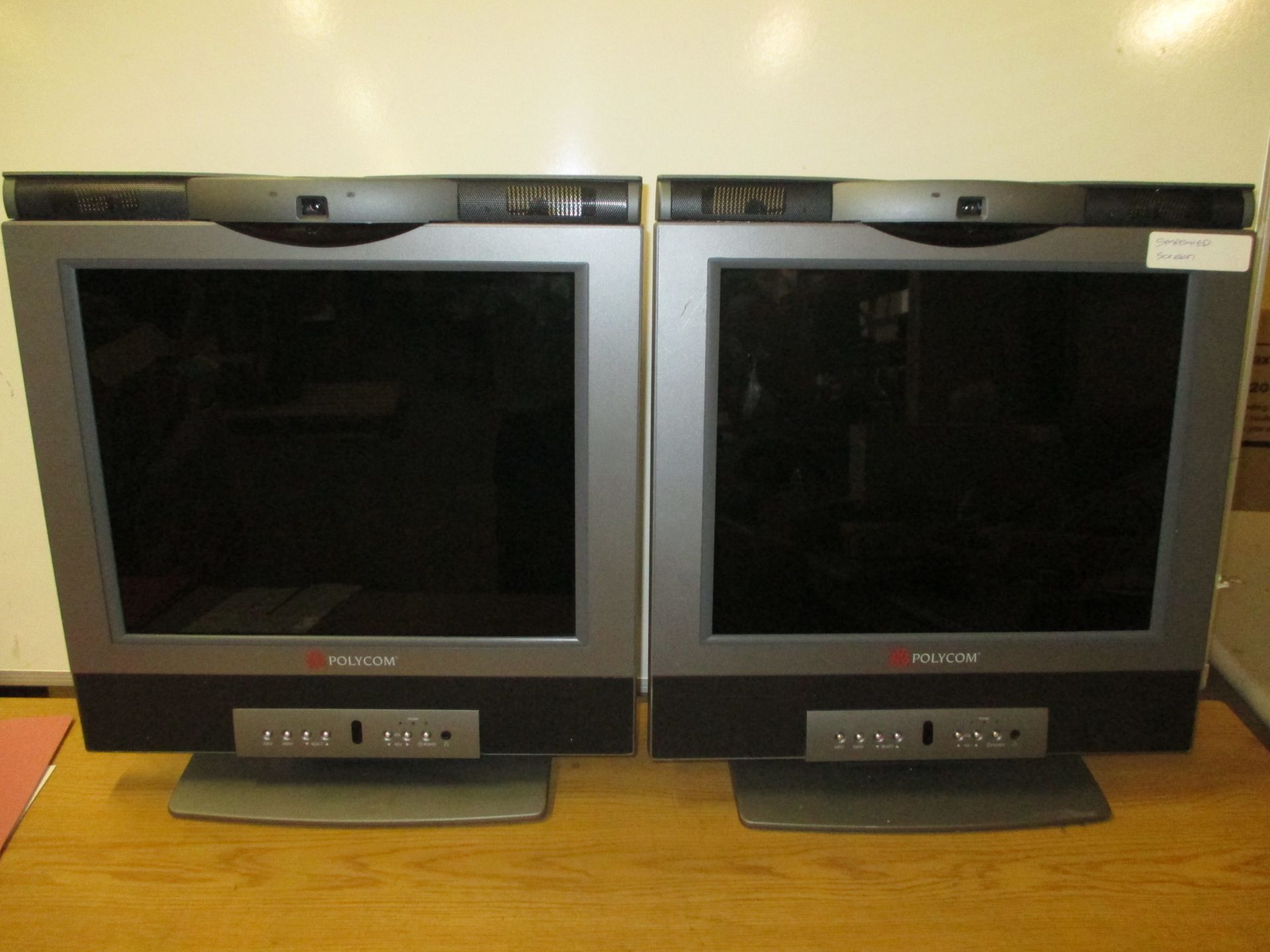 2 X POLYCOM VSX 3000 IP Video Conferencing System . (One has smashed screen but useful for parts)