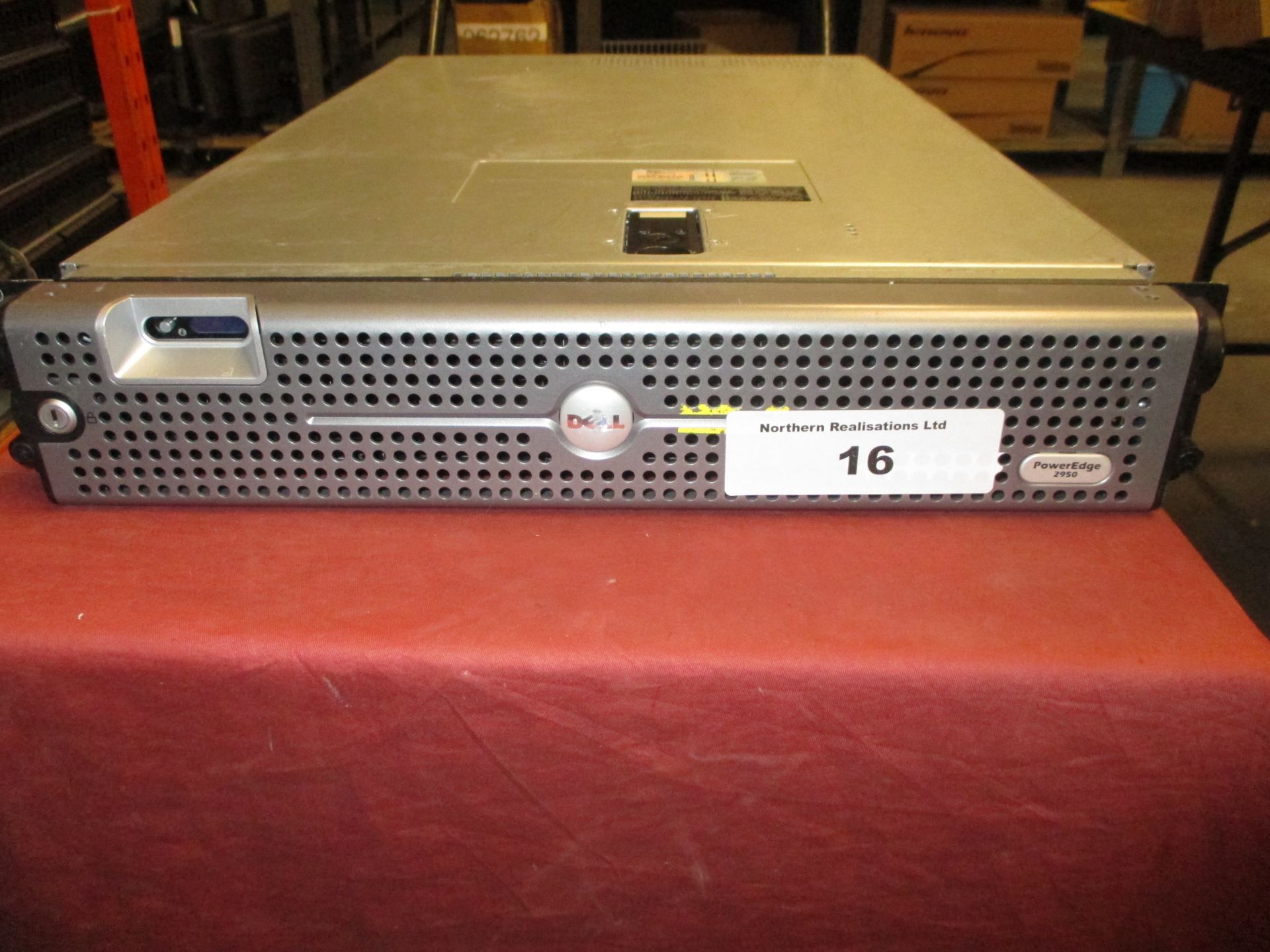 DELL POWEREDGE 2950 2U RACKMOUNT FILESERVER, 2 X QUAD CORE 3.0GHZ PROCESSORS (X5450), 16GB RAM, 2