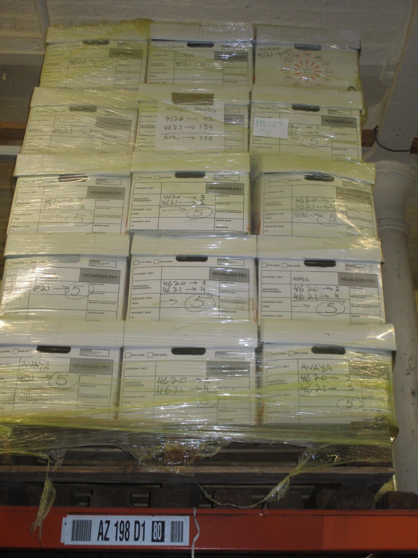 PALLET OF 176 AVAYA TELEPHONES,