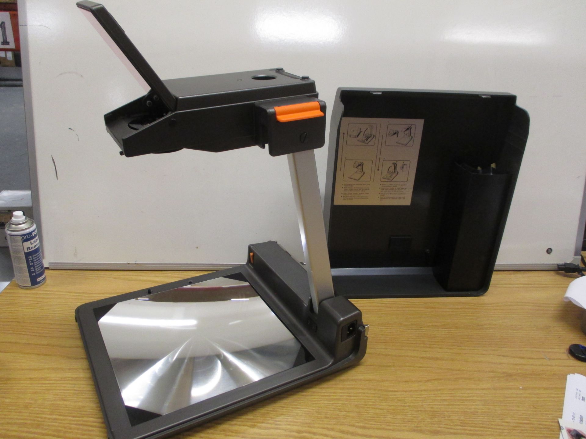 ANDERS + KERN PORTABLE OVERHEAD PROJECTOR WITH POWER CABLE. IN HARD CARRY CASE