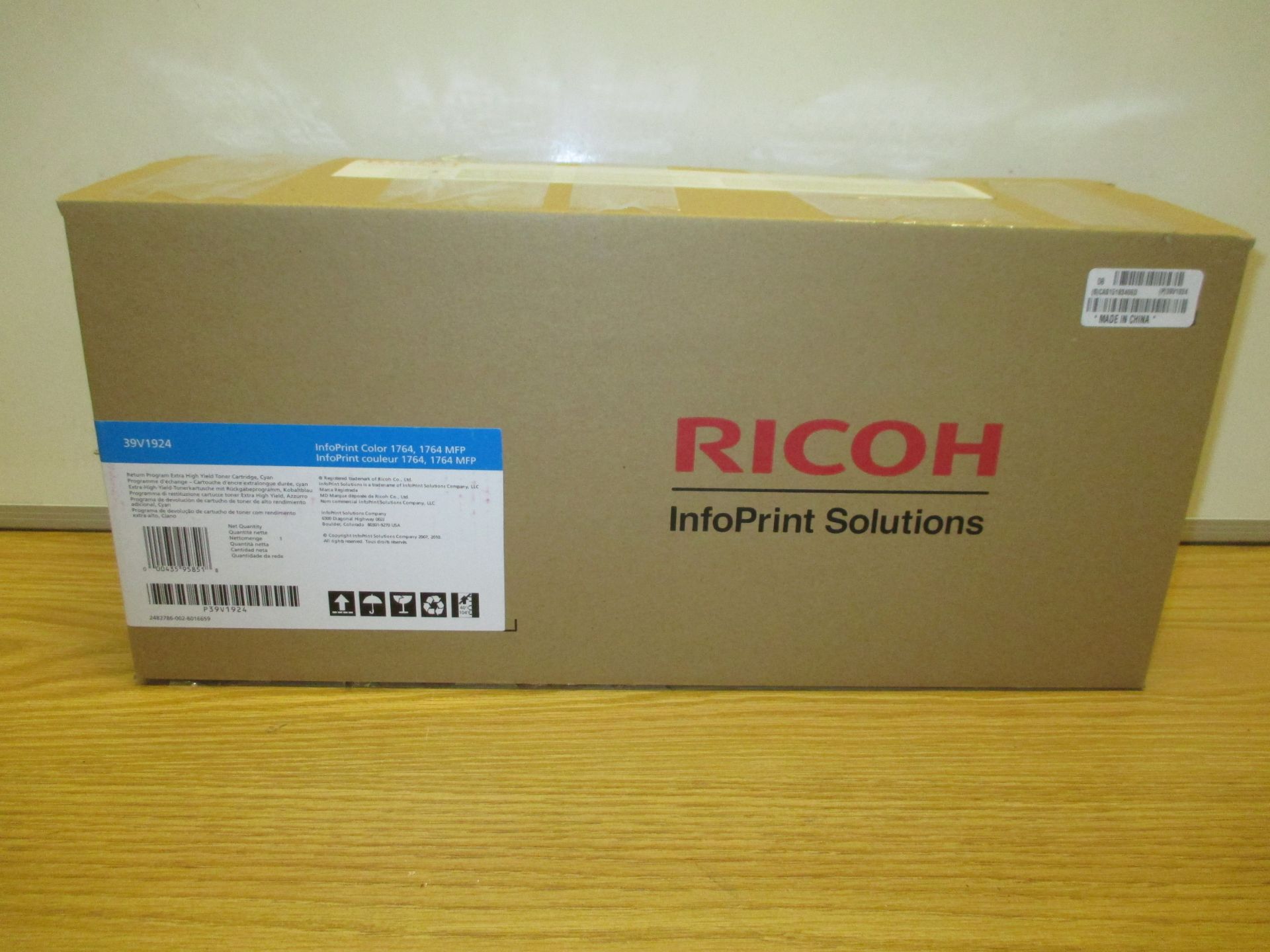 Genuine Ricoh IBM Infoprint 39V1924 Cyan Extra High Yield Toner 1764 / 1764 MFP