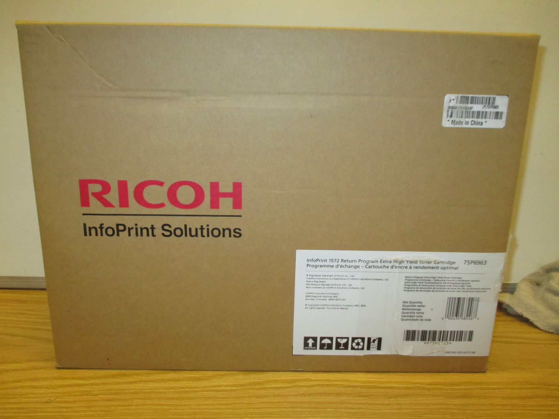 Genuine Ricoh Infoprint 75P6963 Extra High Yield Black Toner for 1572