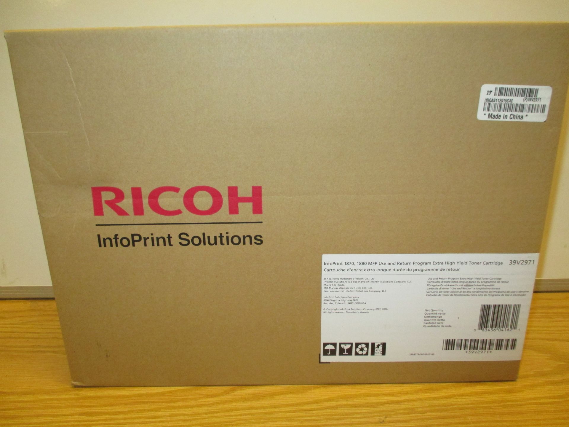 Genuine Ricoh Infoprint 39V2971 Extra High Yield Black Toner for 1870, 1880MFP