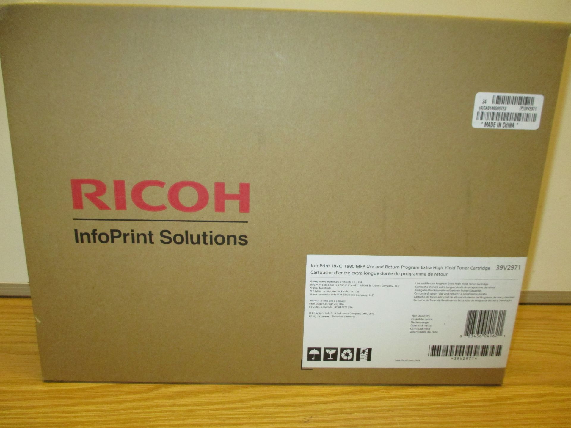 Genuine Ricoh Infoprint 39V2971 Extra High Yield Black Toner for 1870, 1880MFP