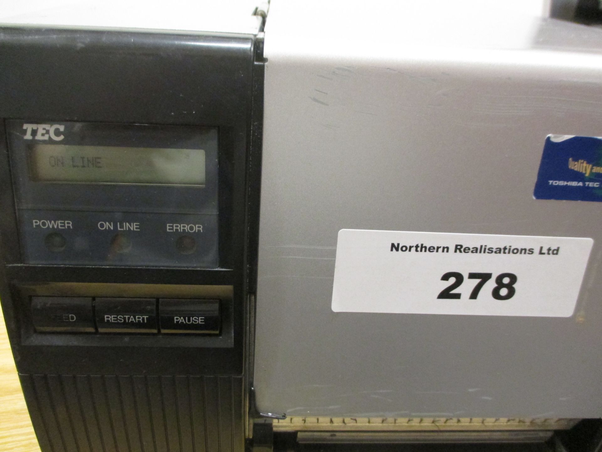 TOSHIBA TEC BARCODE PRINTER B-572-QC - Image 2 of 4