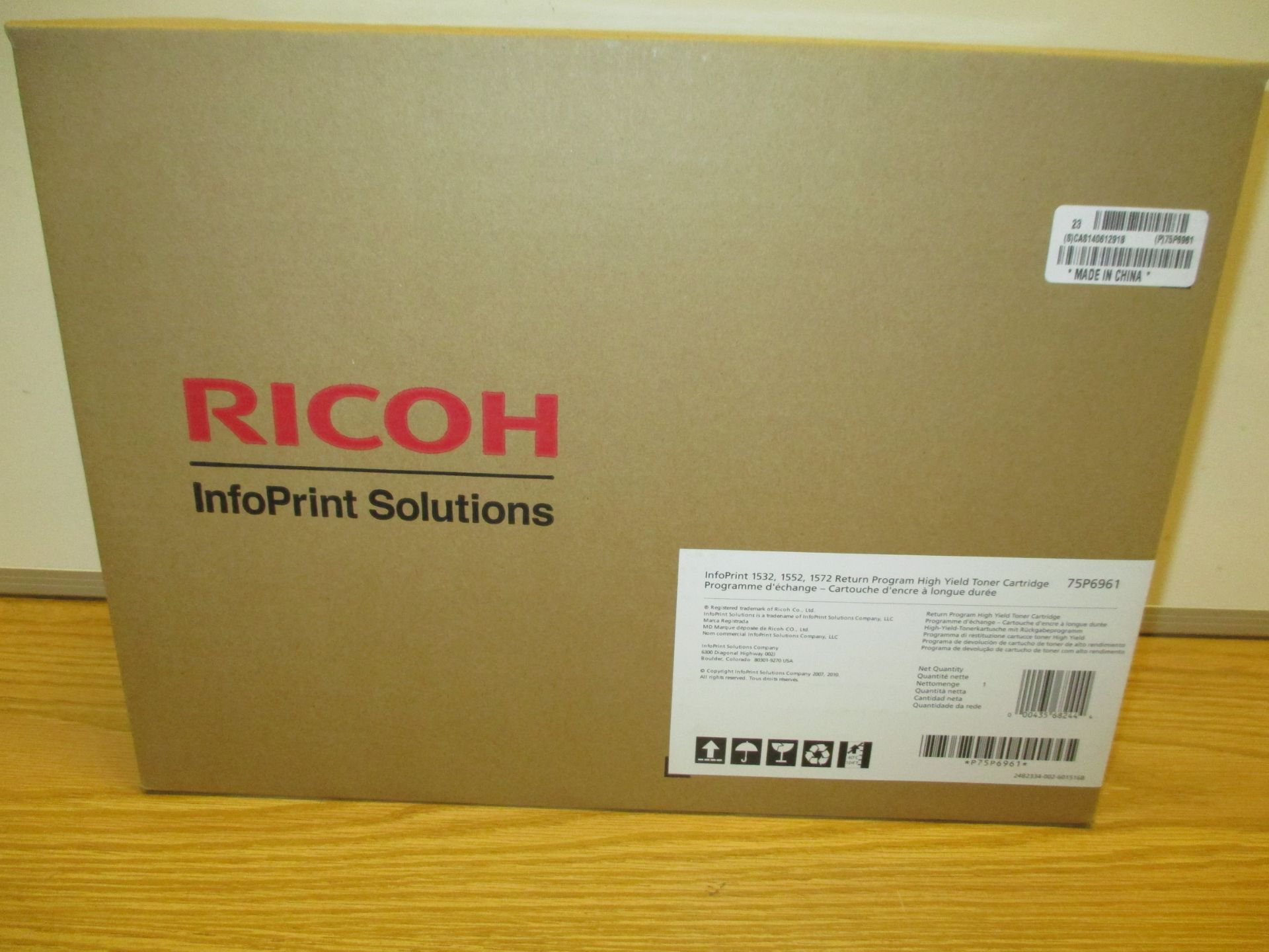 Genuine Ricoh Infoprint 75P6961 High Yield Black Toner for 1532 1552 1572