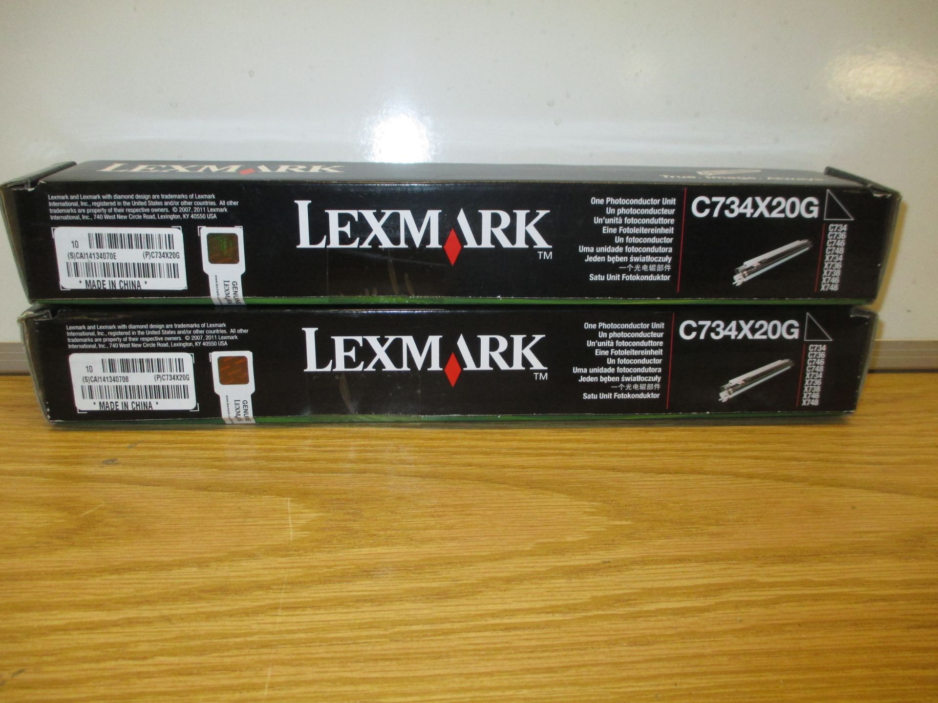 2 X Genuine Lexmark Photoconductor Units C734X20G for c734, c736, c746, c748, x734, x736, x738,x746,