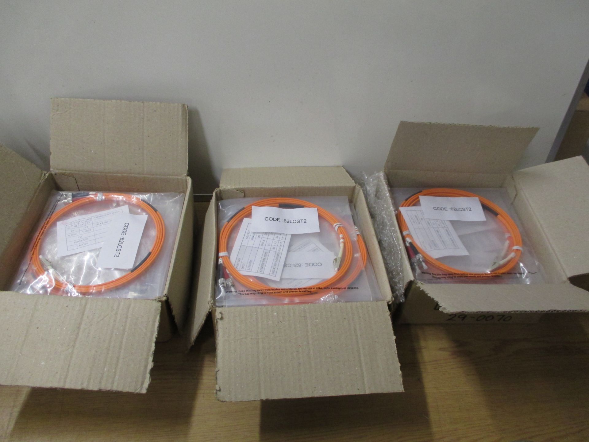 3 X BOXES OF NEW 2M FIBRE CABLES