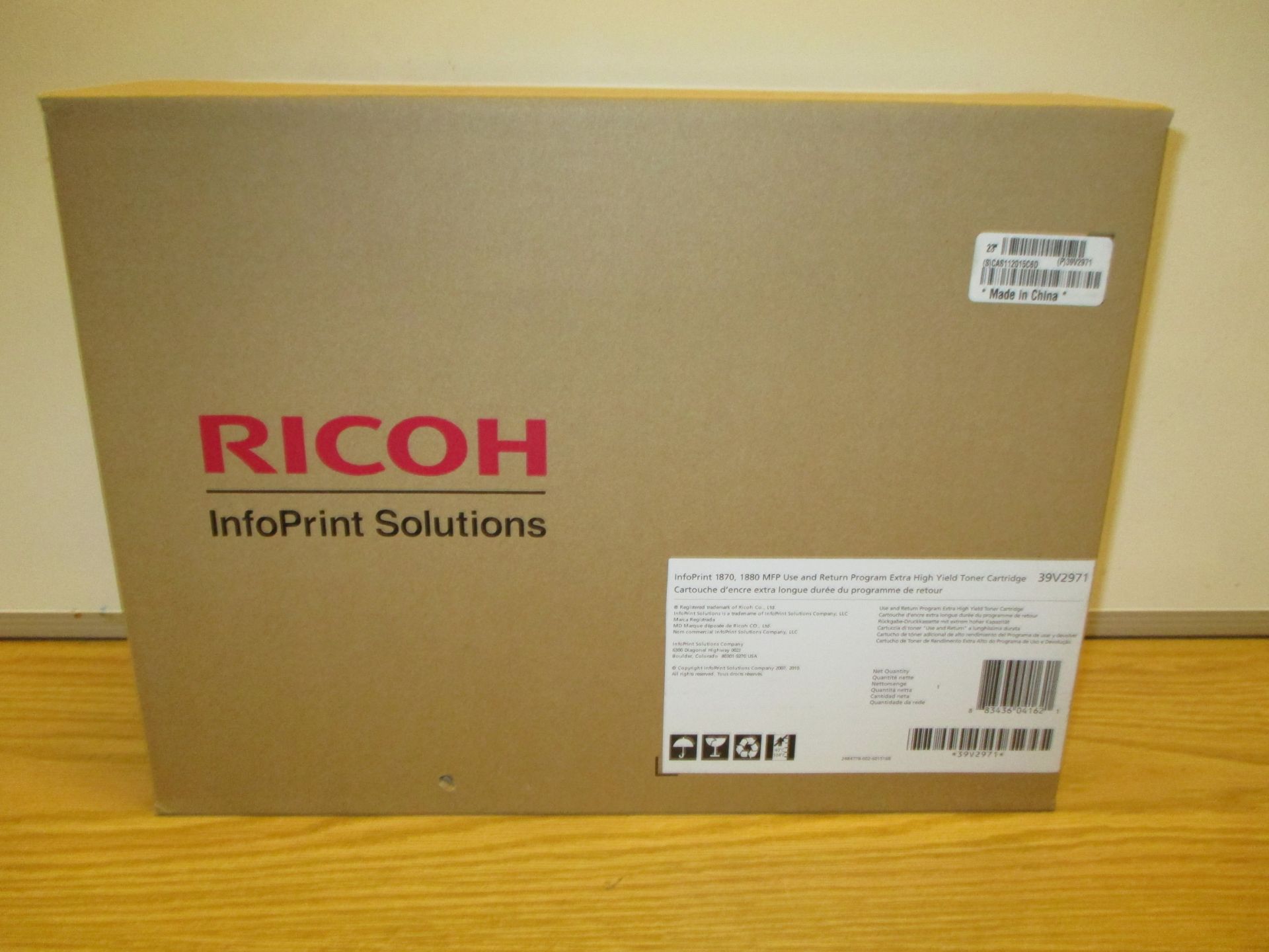 Genuine Ricoh Infoprint 39V2971 Extra High Yield Black Toner for 1870, 1880MFP