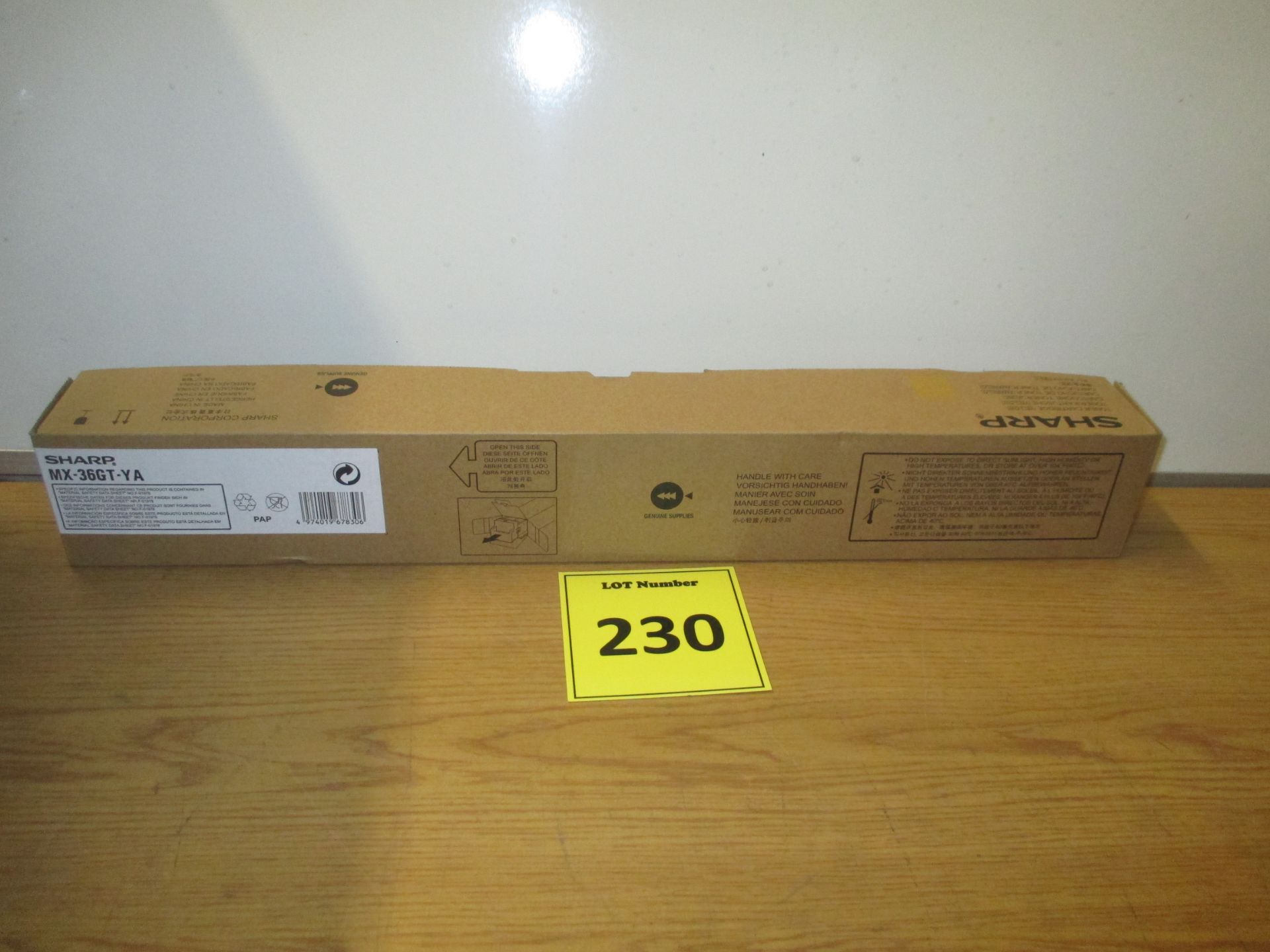 GENUINE ORIGINAL SHARP YELLOW TONER CARTRIDGE MX -36GT-YA