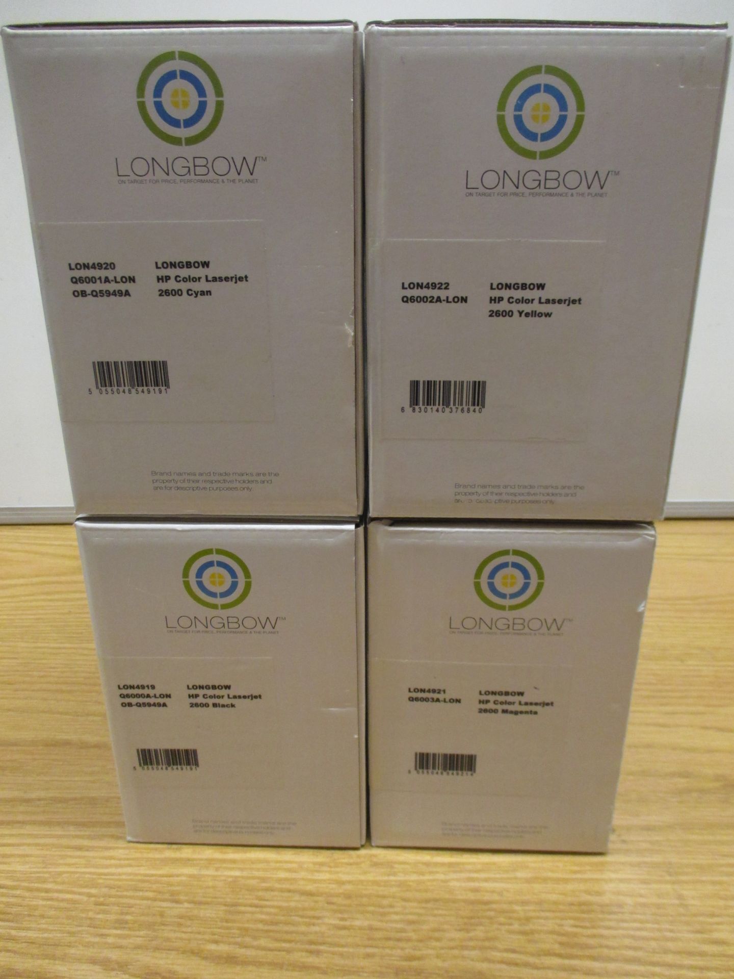 HP COMPATIBLE TONERS FOR HP COLOUR LASERJET 2600 SERIES. FULL SET, BLACK, MAGENTA, CYAN & YELLOW