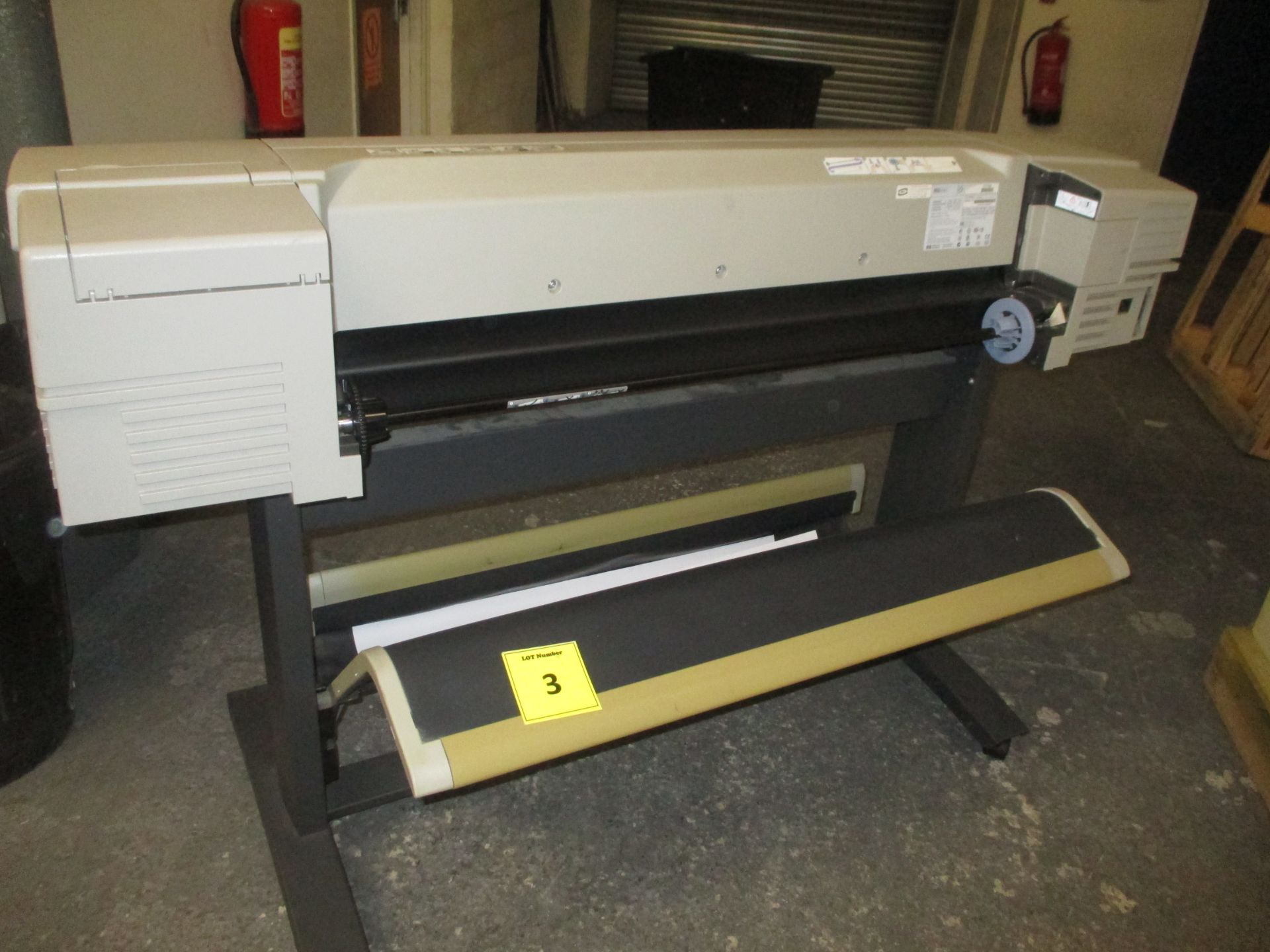 HP DESIGNJET 500 WIDE FORMAT PRINTER / PLOTTER. MODEL C7770B. WITH TEST PRINT - Image 2 of 6