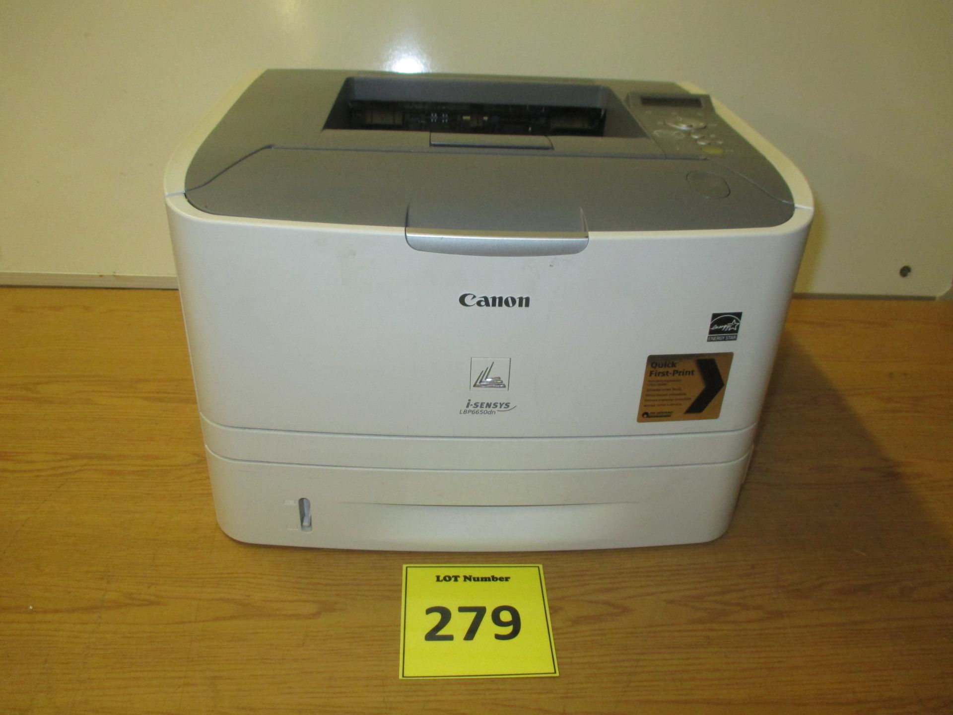 CANON i-SENSYS LBP6650dn NETWORK LASER PRINTER WITH TEST PRINT, LAN & USB.