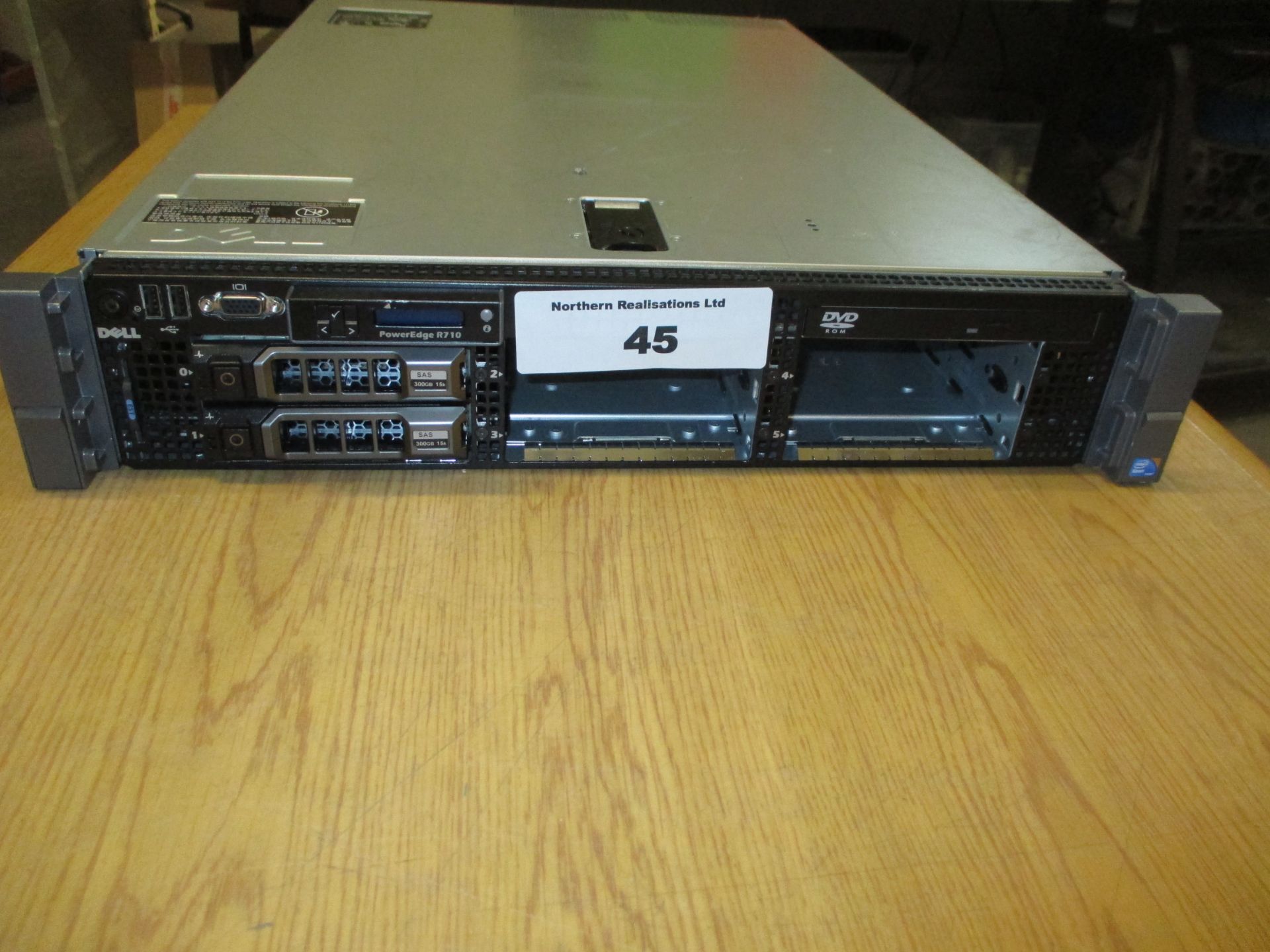 DELL POWEREDGE R710 2U RACKMOUNT FILE SERVER. 2 X QUAD CORE 3.6GHZ PROCESSORS (X5687), 16GB RAM, 2 X