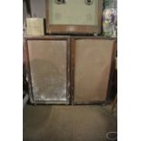 AUDIO EQUIPMENT - A large pair of vintage cabinet