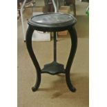 FURNITURE/ HOME - An antique decorative painted oa