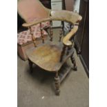 FURNITURE/ HOME - An antique captains/ smokers cha