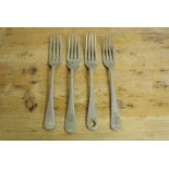 MILITARIA - A collection of 4 military forks to in