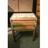 FURNITURE/ HOME - A nest of 3 vintage tables to in